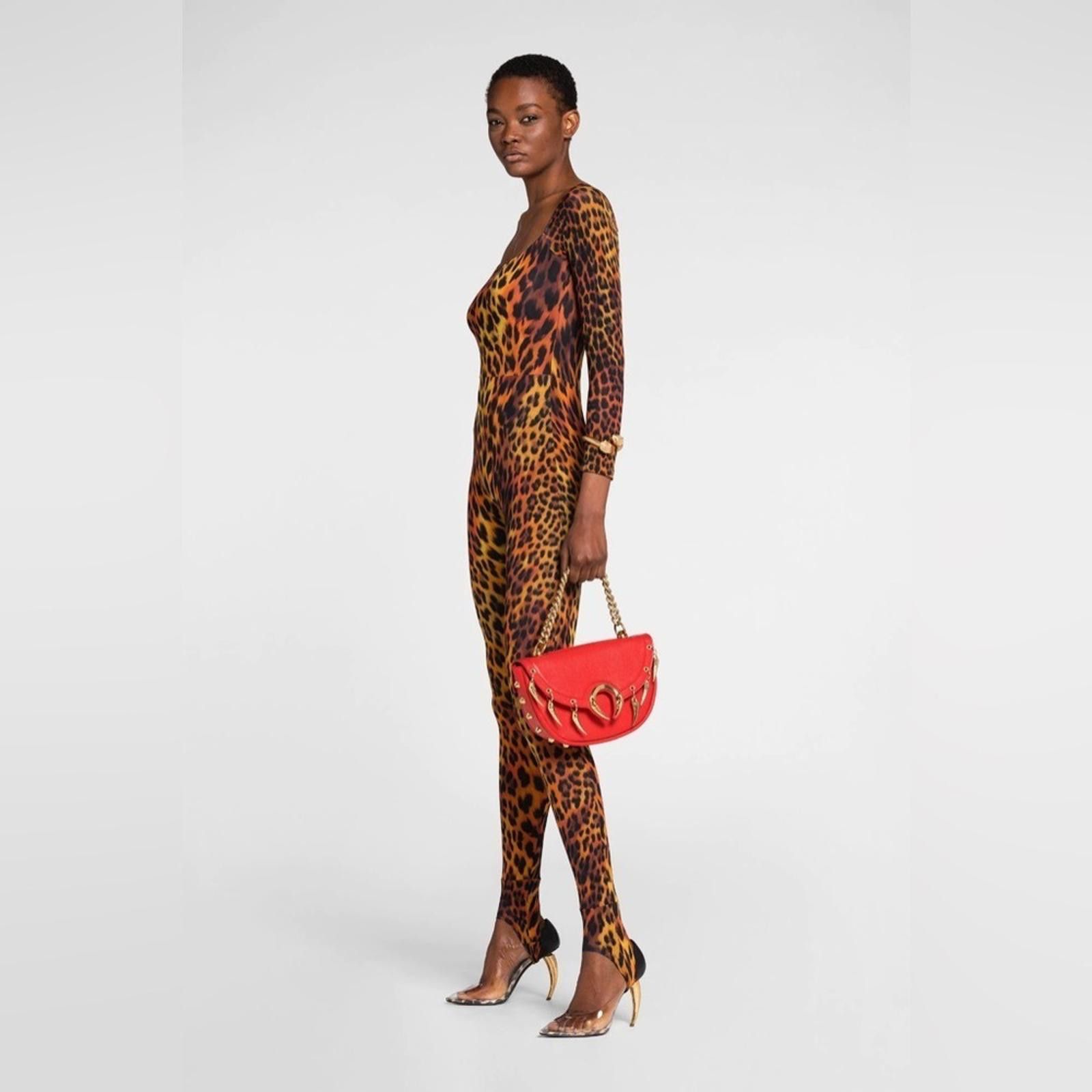 Roberto Cavalli TIGER TOOTH C LOGO SHOULDER BAG​​​
