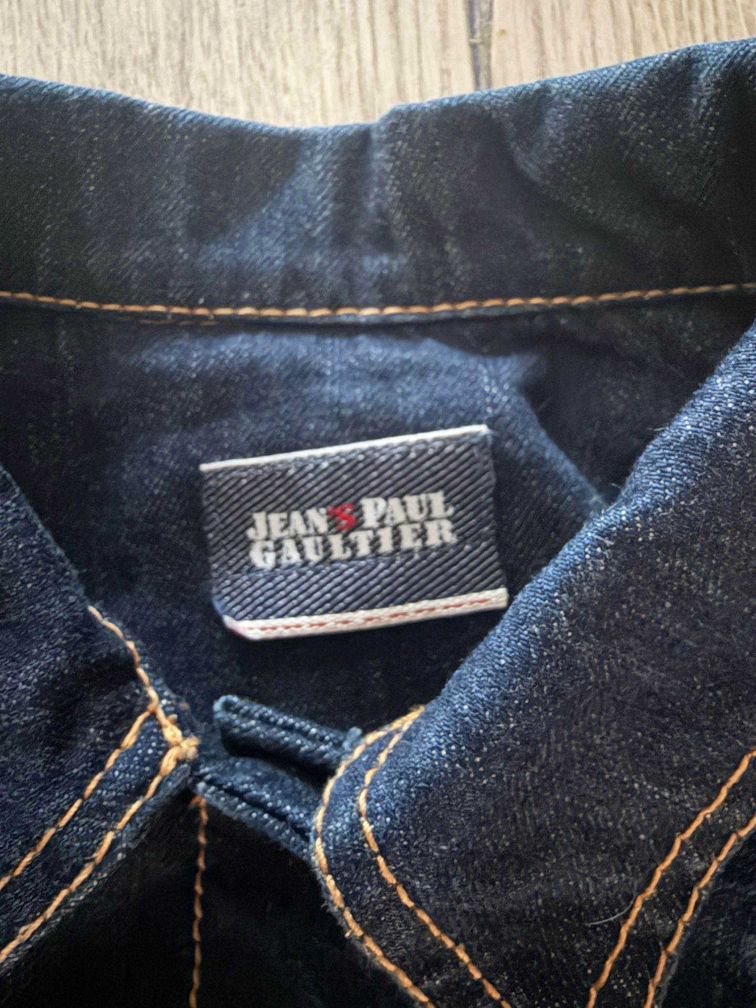 Jean Paul Gaultier Jean Paul Gaultier Jeans 90s Flower Denim Jacket Navy Sz L Size US M / EU 48-50 / 2 - 5 Thumbnail