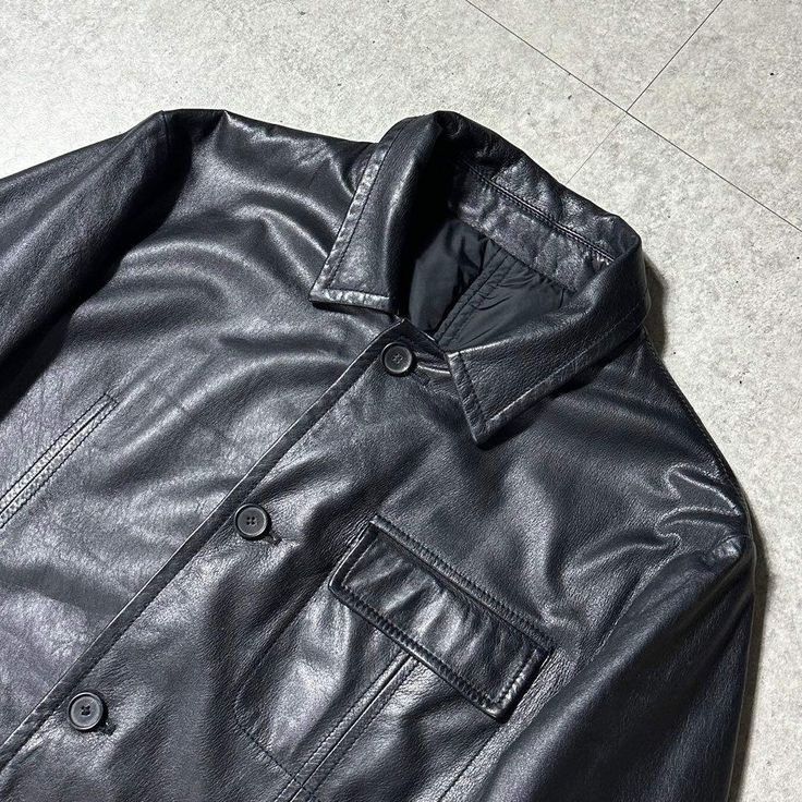 Raf Simons 09AW Jil Sander Leather Jacket Size US M / EU 48-50 / 2 - 3 Thumbnail