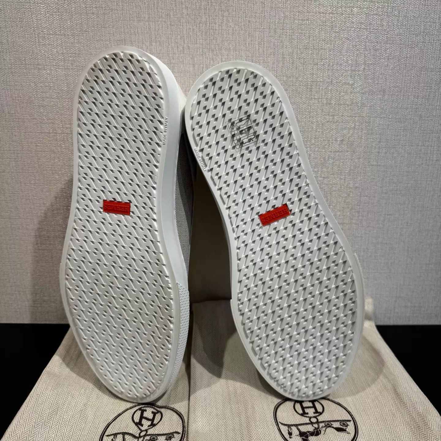 Hermes Hermès Brown Canvas White Color-Blocked Sneaker 42.5 Size US 9.5 / EU 42-43 - 6 Thumbnail