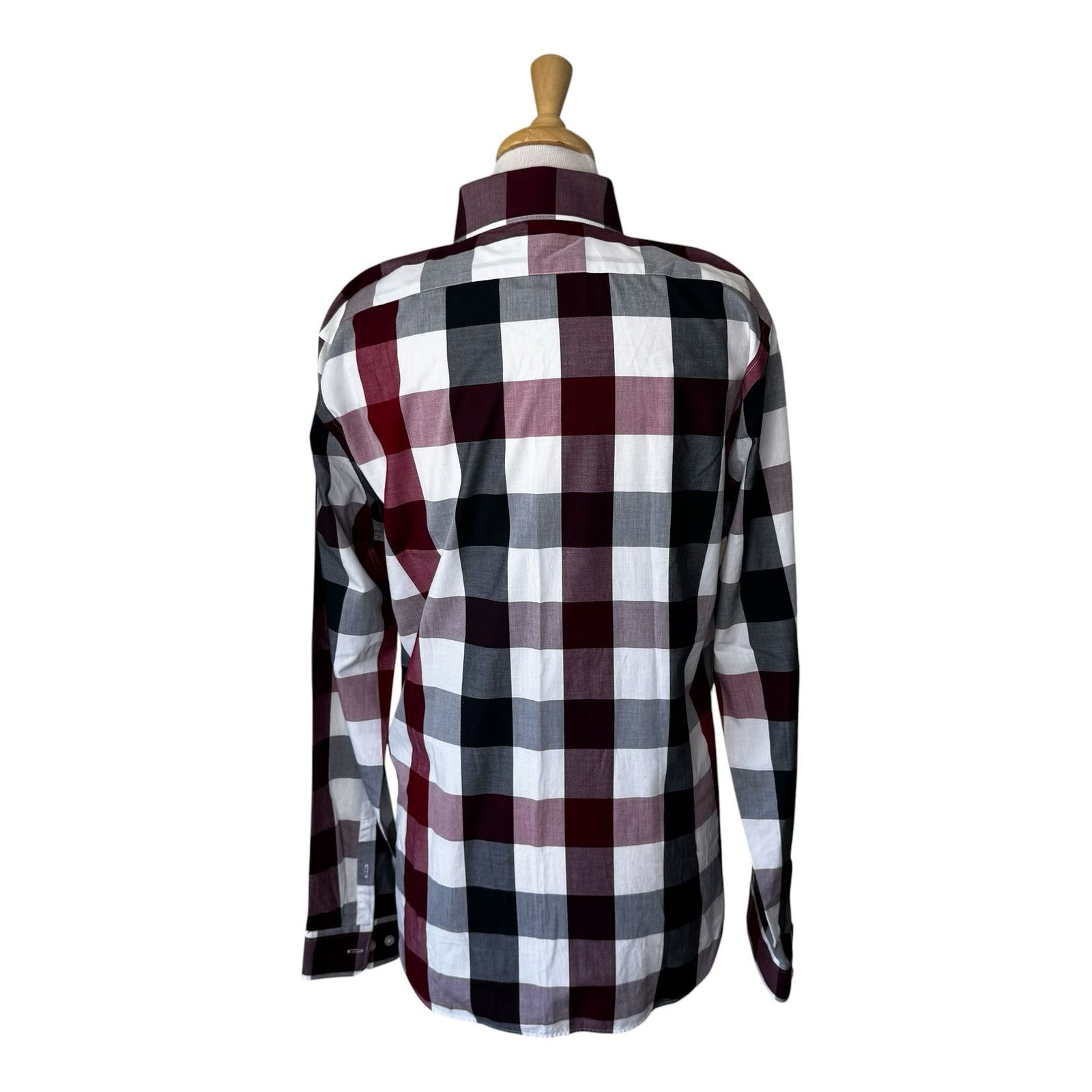 Express EXPRESS Men's cotton Extra Slim Fit Plaid Button Up Shirt Size US L / EU 52-54 / 3 - 2 Thumbnail