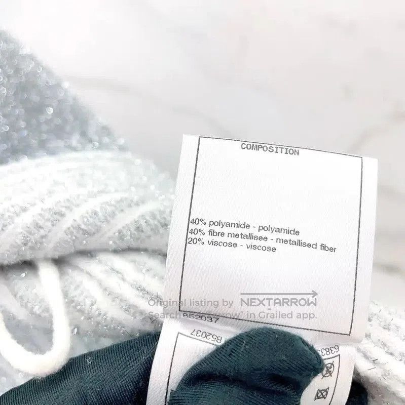 Chanel Chanel Silver Polyester Women's Top . Size M / US 6-8 / IT 42-44 - 9 Thumbnail