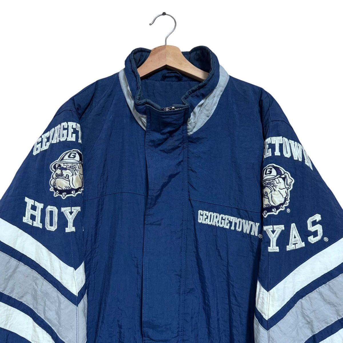 MLB Vintage 90s Starter MLB Georgetown Hoyas Padded Jacket Size US XL / EU 56 / 4 - 3 Thumbnail