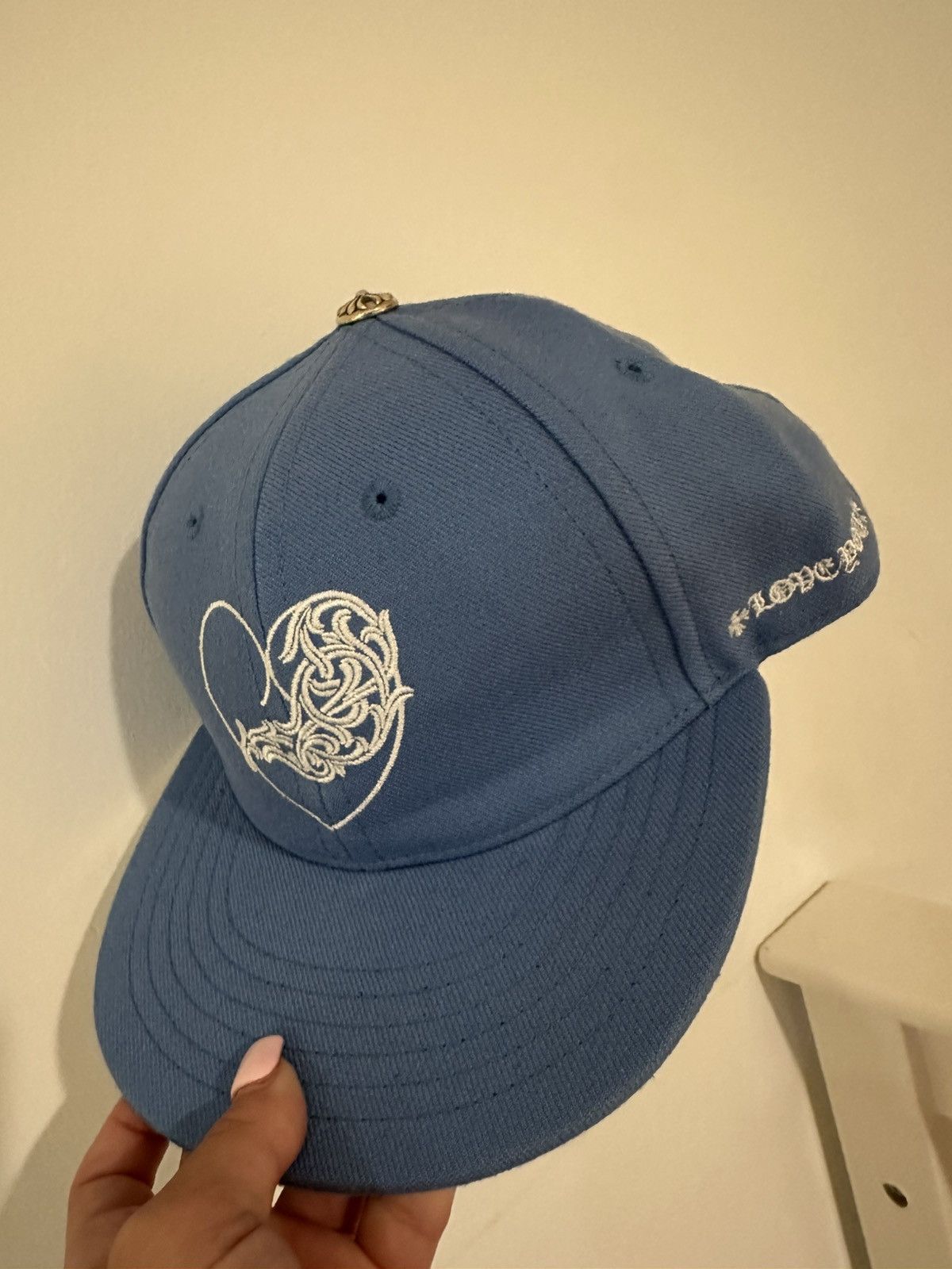 Chrome Hearts RARE Chrome Hearts Heart Embroidered Hat Size ONE SIZE - 6 Thumbnail