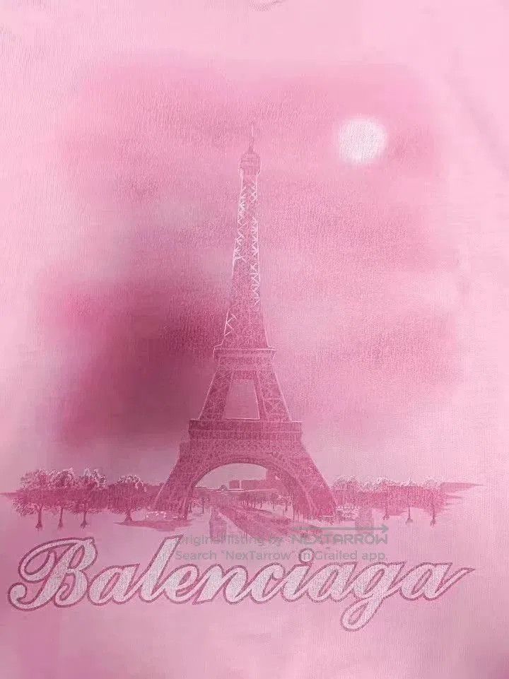 Balenciaga Balenciaga Pink Eiffel Tower Hoodie. Size US M / EU 48-50 / 2 - 3 Thumbnail