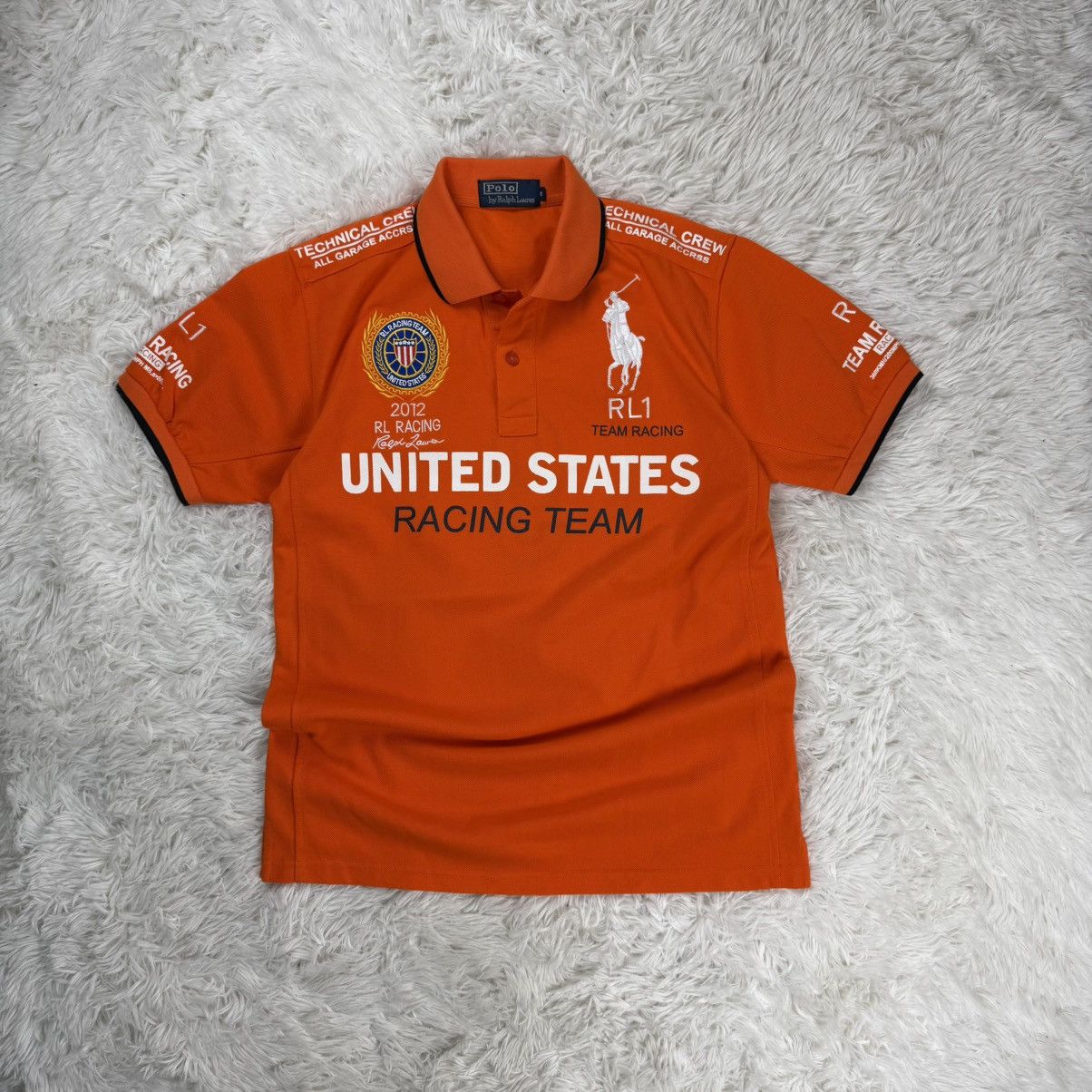 Polo Ralph Lauren Polo Ralph Lauren Orange USA Racing Shirt Team 2012 Size US M / EU 48-50 / 2 - 1 Thumbnail