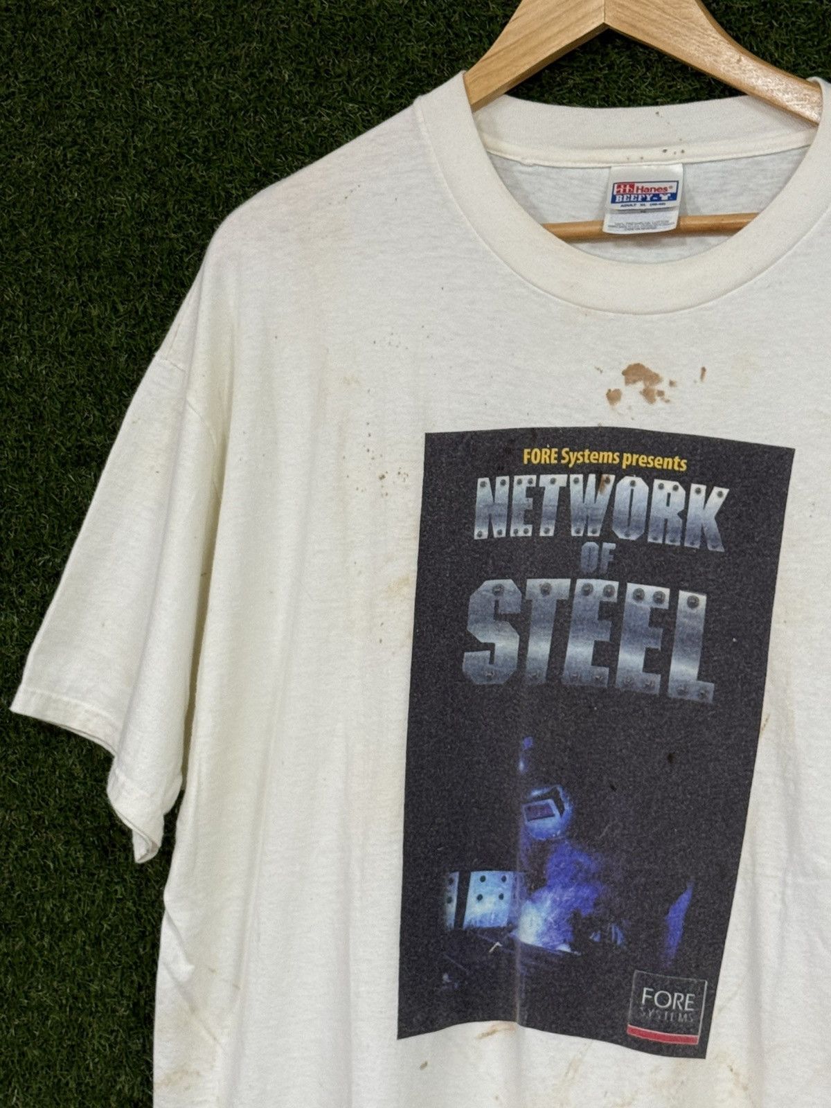 Hanes RARE Vintage Computer Welder Network Software Beefy Shirt XL Size US XL / EU 56 / 4 - 2 Thumbnail