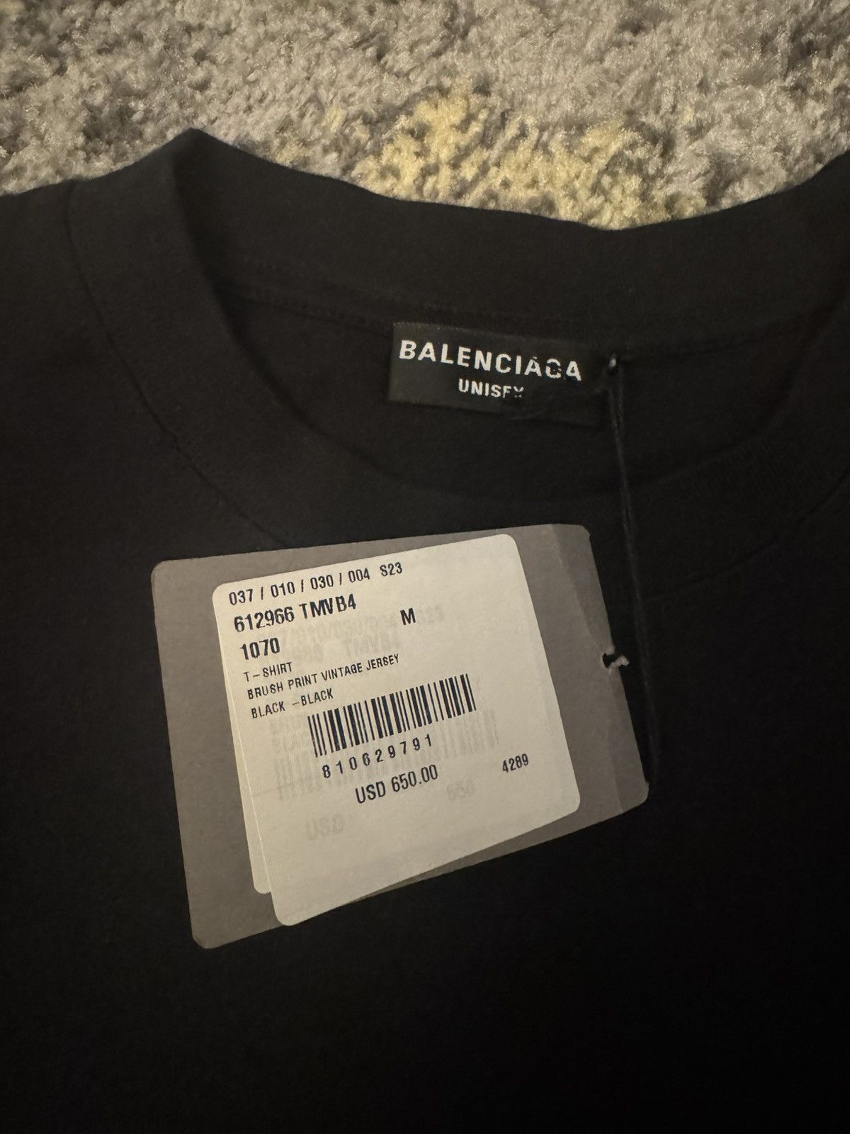 Balenciaga Balenciaga T-Shirt black sz Medium $650 retail Size US M / EU 48-50 / 2 - 3 Thumbnail