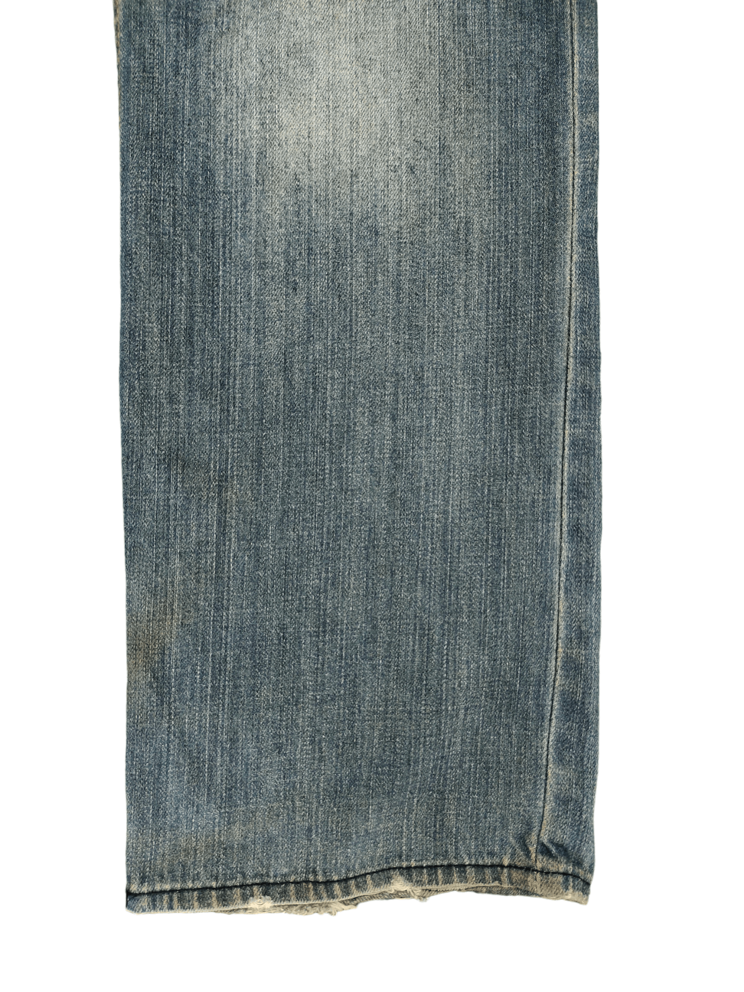 Japanese Brand Root Three Distress Faded Denim Jeans Undercover Style Y2k Size US 35 - 7 Thumbnail