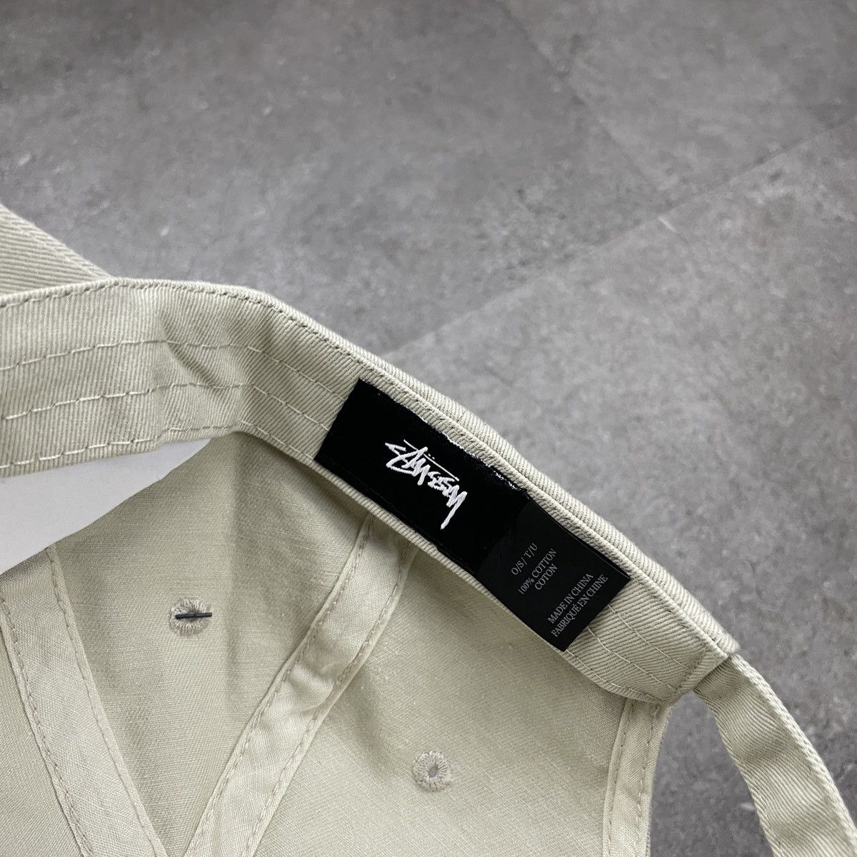 Stussy Stussy Logo Cap - Cream Size ONE SIZE - 7 Thumbnail