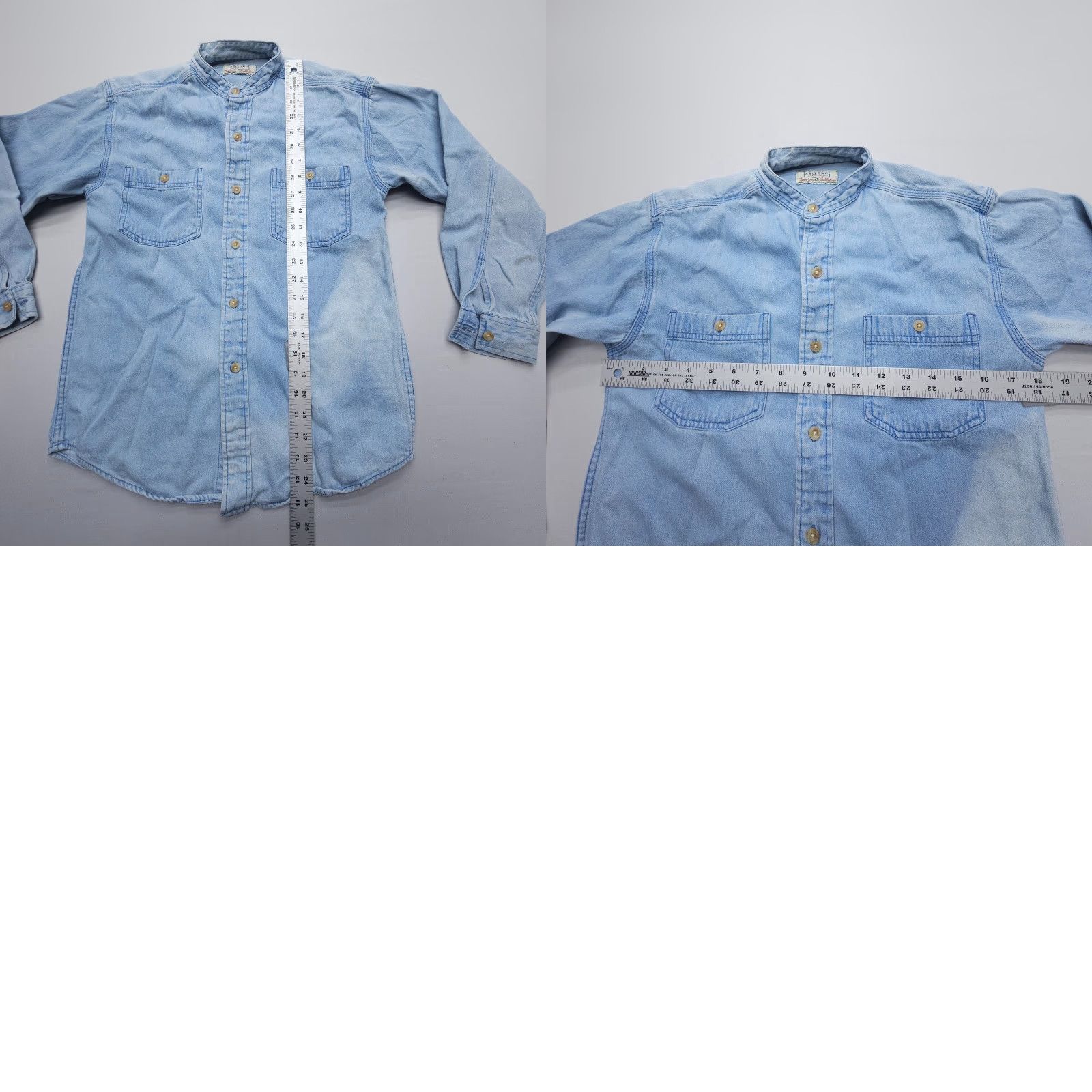 Vintage VINTAGE Arizona Jeans Denim Shirt Womens Small Blue Faded Western Rodeo Work Shirt Casual Women’s Size S / US 4 / IT 40 - 8 Thumbnail