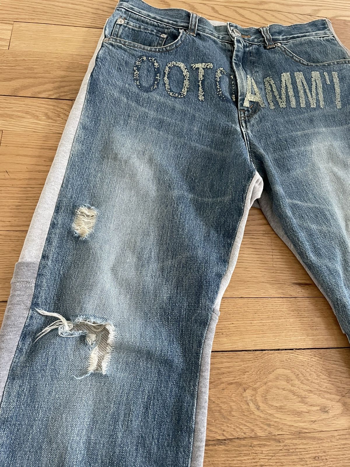 Undercover Undercover “IMMADTOO” Hybrid Denim Size US 29 - 3 Thumbnail