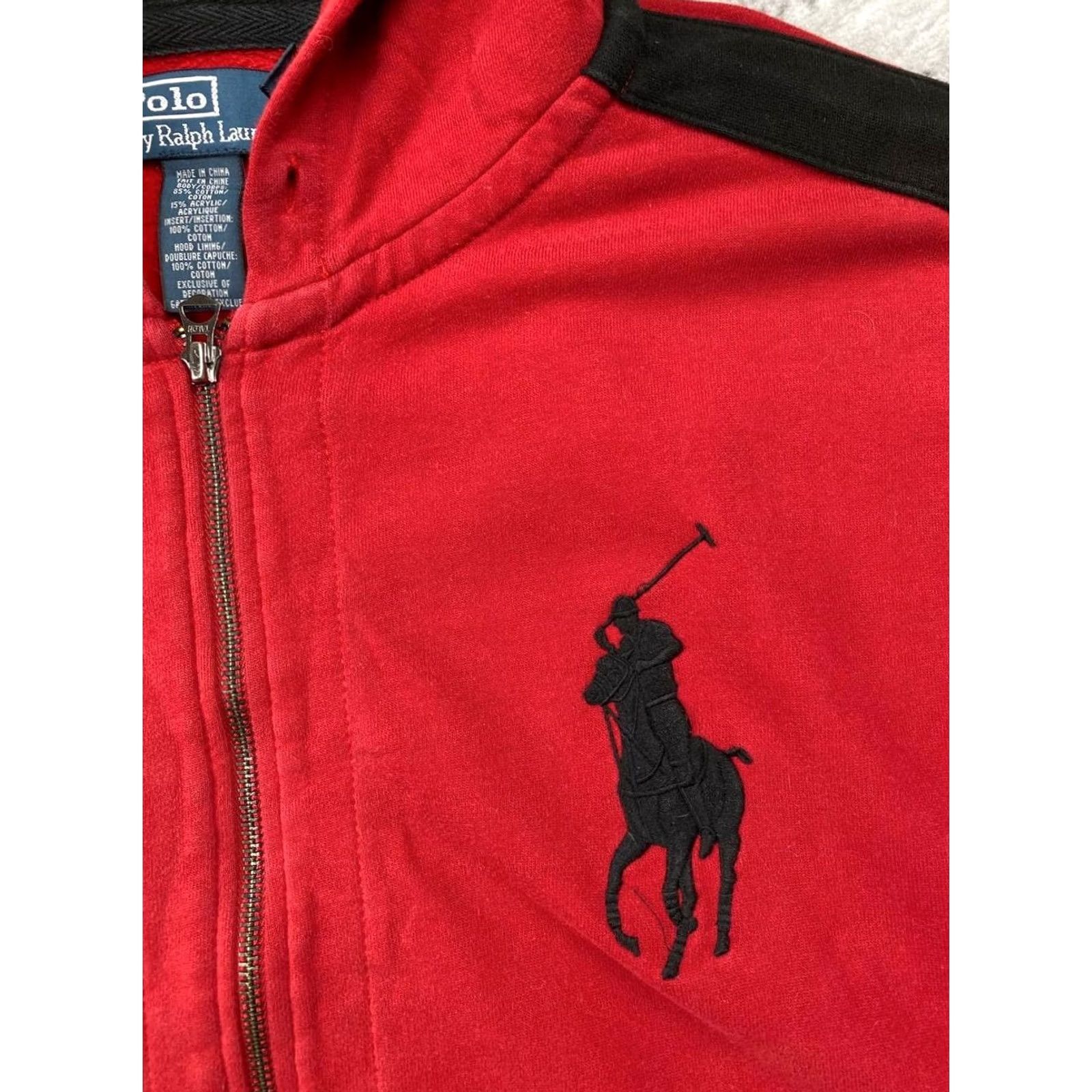 Polo Ralph Lauren Polo Ralph Lauren Hoodie Full Zip Red Big Pony Men Size 3XL Size US XXL / EU 58 / 5 - 3 Thumbnail