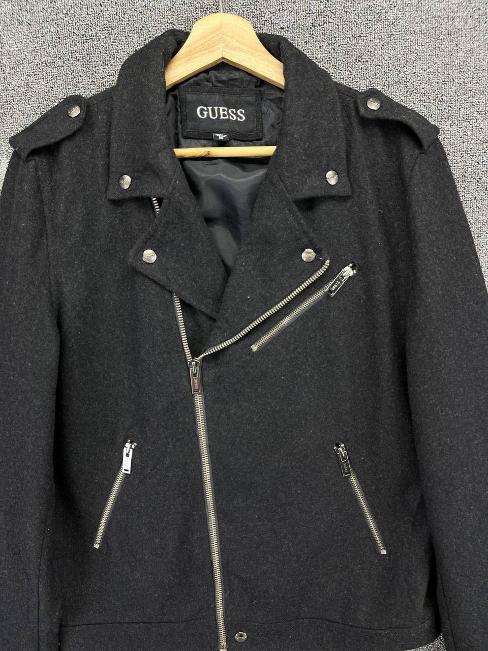 Guess Vintage Guess Punk Style Wool Jacket Size M / US 6-8 / IT 42-44 - 5 Thumbnail