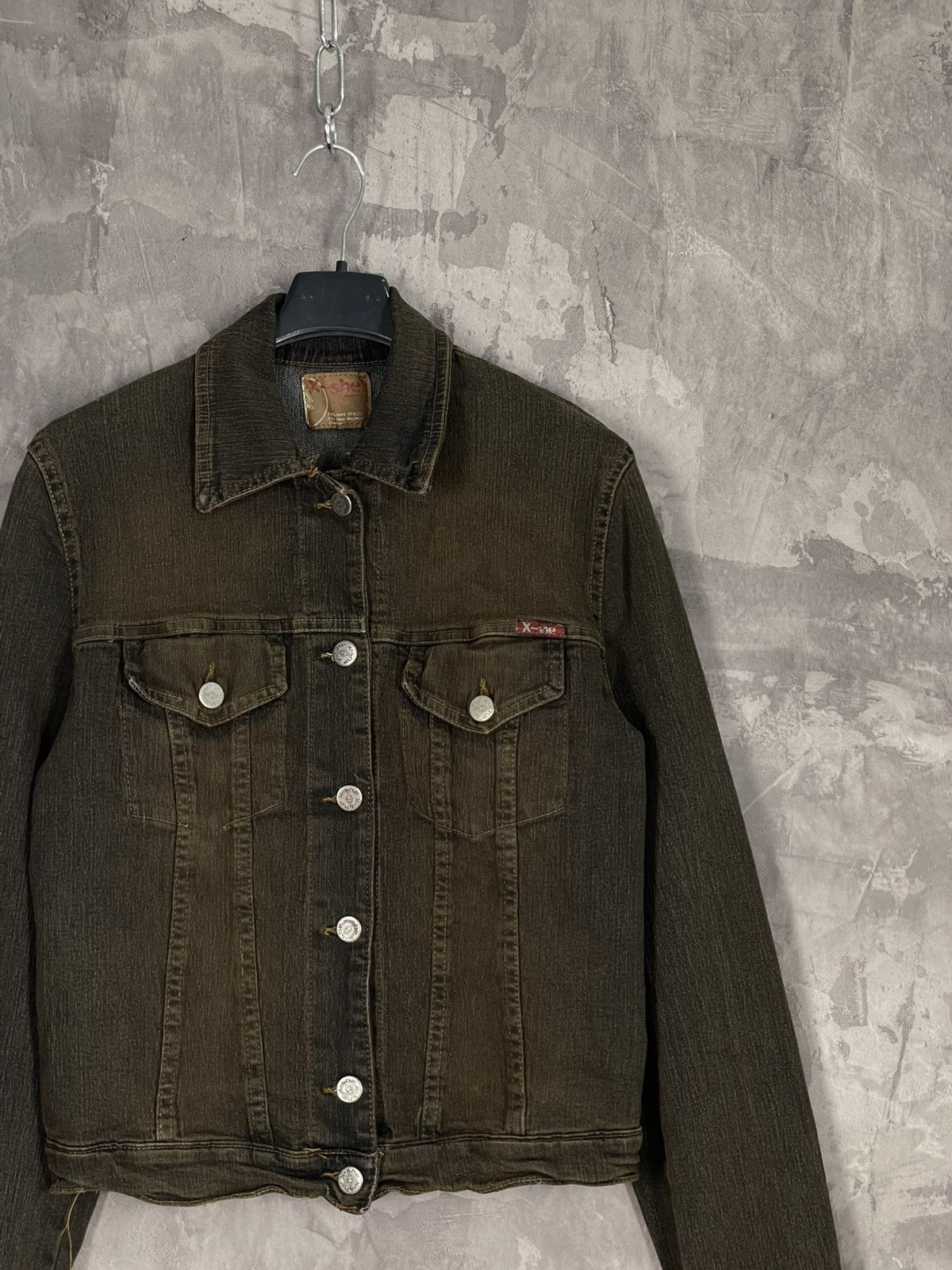 If Six Was Nine × Japanese Brand JAPANESE BRAND TRIBAL BROWN DISTRESSED Y2K DENIM JACKET Size M / US 6-8 / IT 42-44 - 11 Thumbnail