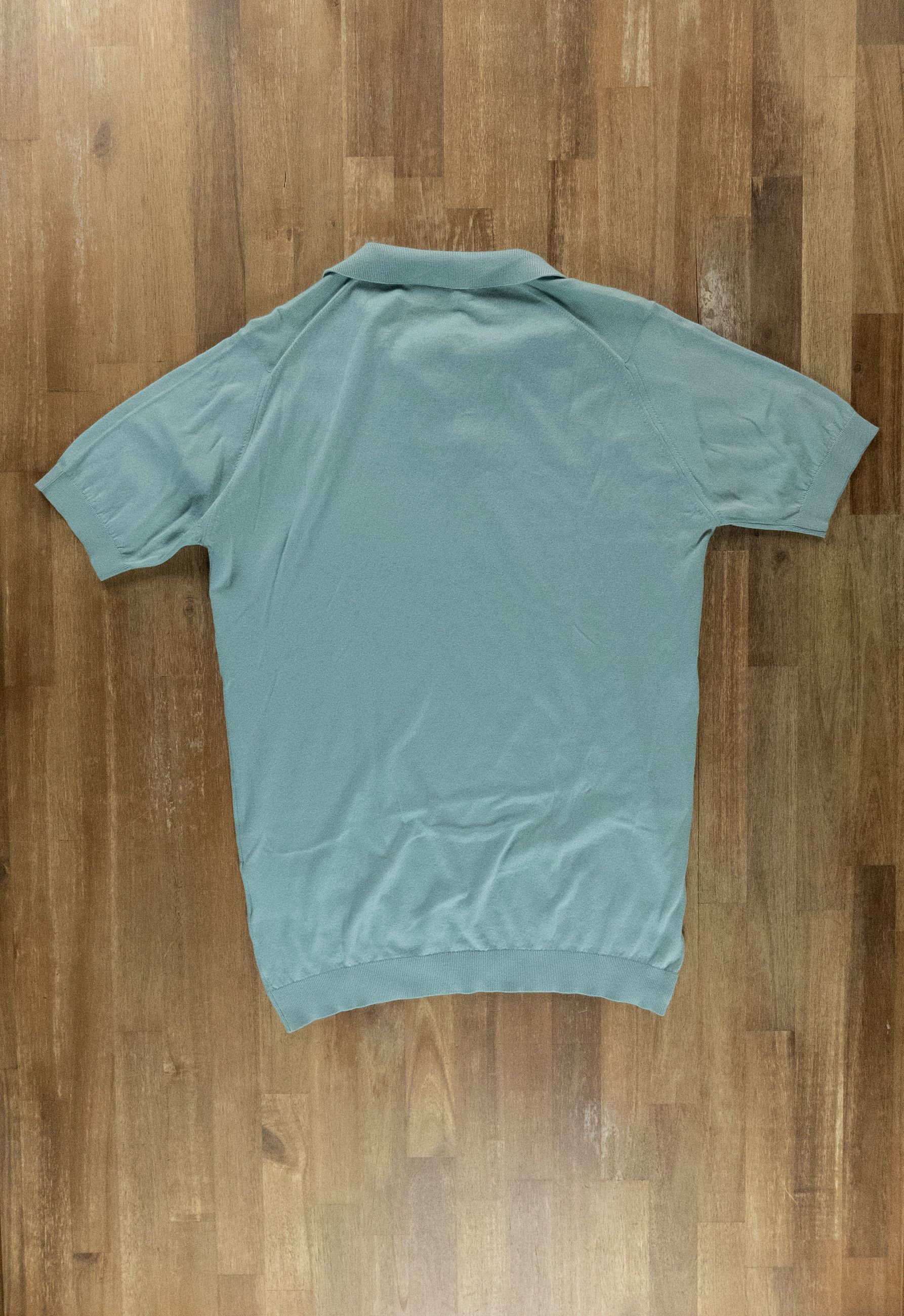 John Smedley JOHN SMEDLEY Noah mint green knit cotton polo shirt Medium q Size US M / EU 48-50 / 2 - 8 Thumbnail