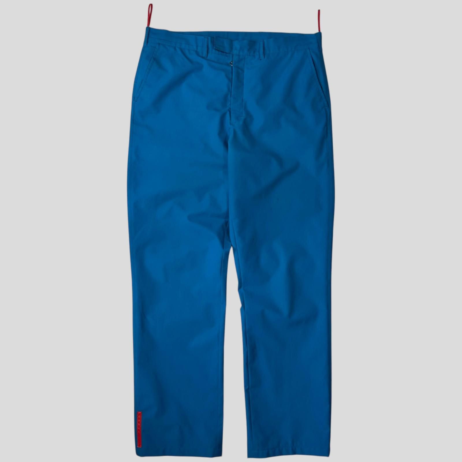 Prada Prada Sport AW00 Goretex Electric Blue Mesh Lined Trousers M Size US 32 / EU 48 - 1 Thumbnail