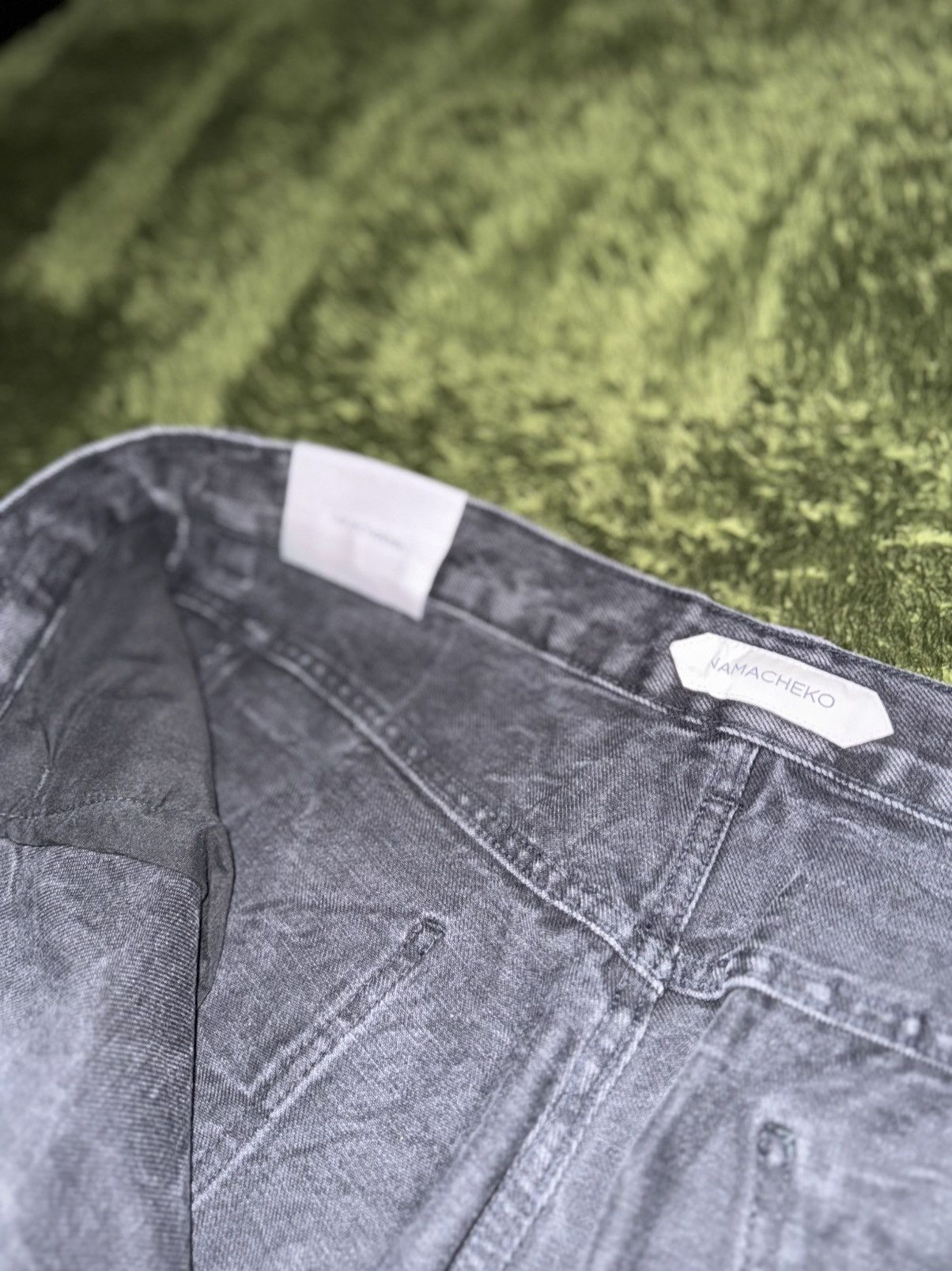 Namacheko [L] NAMECHEKO TIBIRA oversized Denim Pants Black Size US 38 / EU 54 - 4 Thumbnail