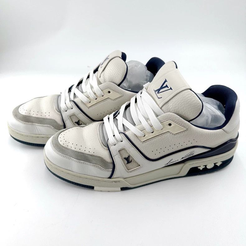 Louis Vuitton Louis Vuitton Trainer Navy Blue Board Shoes Size US 8.5 / EU 41-42 - 1 Thumbnail