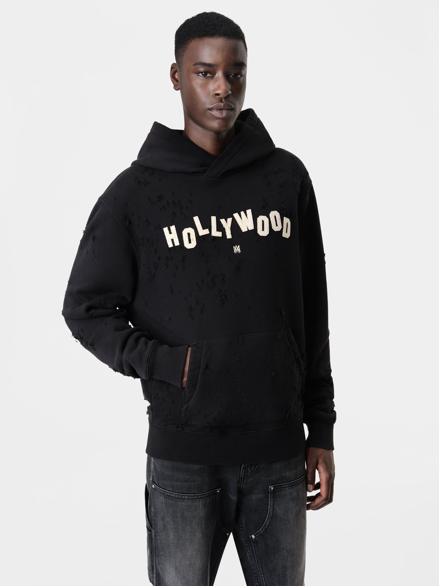 Amiri o1orln1025 Hollywood Shotgun Hoodie in Black Size US XL / EU 56 / 4 - 3 Thumbnail