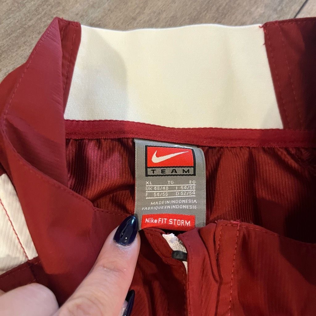 Jordan Brand Nike Oklahoma Red Athletic Pullover Hoodie Men Large Size US L / EU 52-54 / 3 - 3 Thumbnail