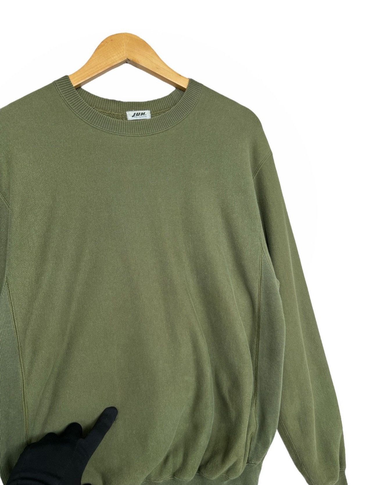 Japanese Brand × Jun Takahashi Vintage JUN MEN Embroidery Greeb Baggy Boxy Sweatshirt Size US M / EU 48-50 / 2 - 7 Thumbnail