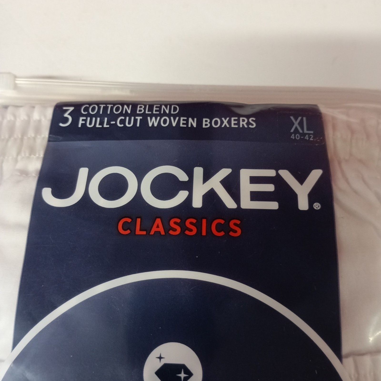 Jockey Jockey Classics Fit Woven Boxers 3 Pack Men's XL 40-42 White Size 40 - 2 Thumbnail