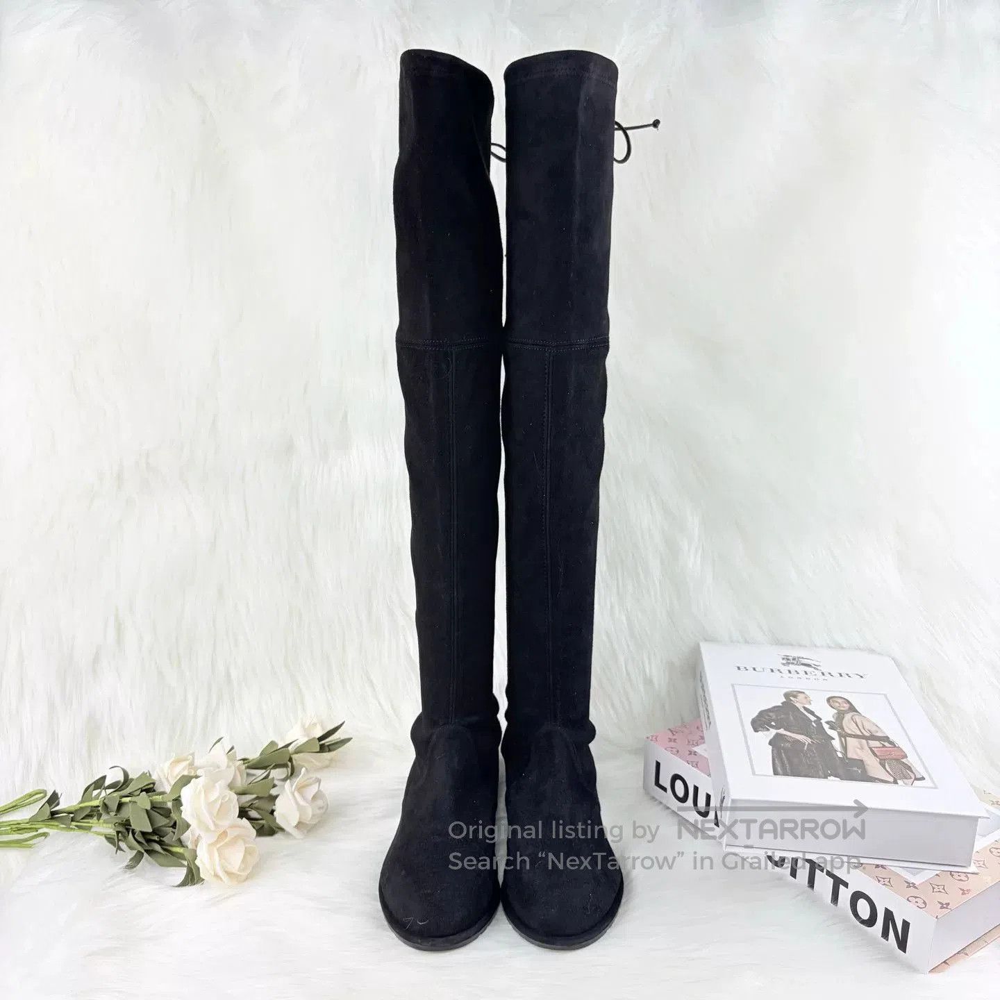 Stuart Weitzman Stuart Weitzman Black Suede Over. Size US 5.5 / IT 35.5 - 2 Thumbnail