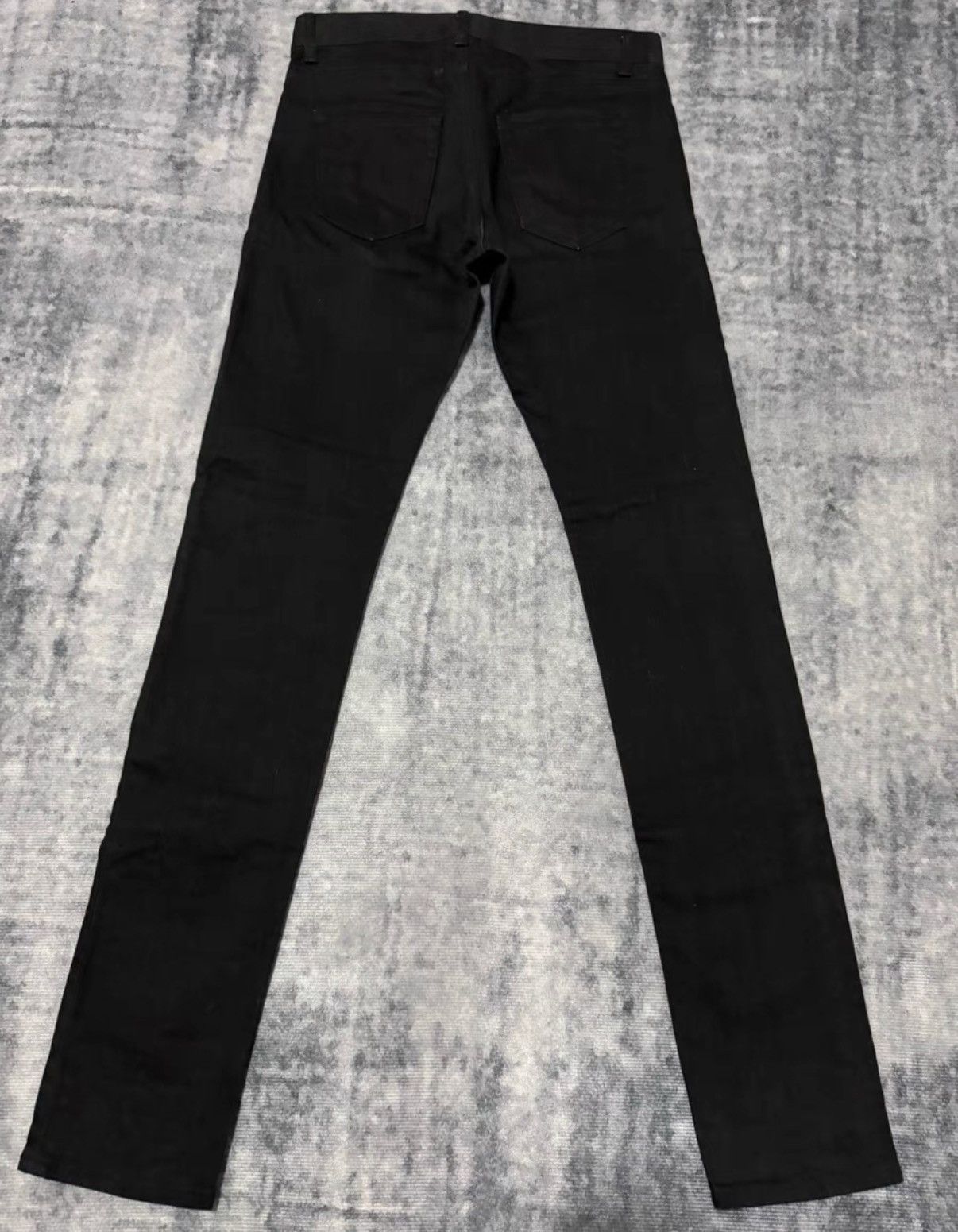 Saint Laurent Paris Saint Laurent (SLP) 16FW Stretch Black Basic Denim Jeans Size US 29 - 2 Thumbnail