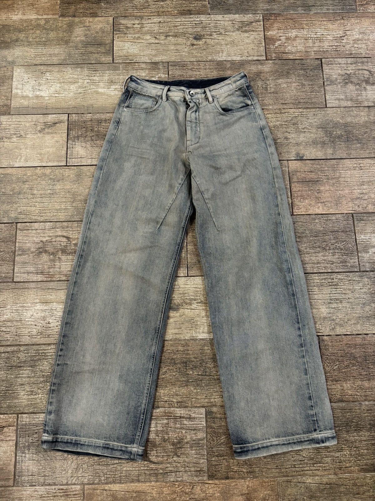 Rick Owens Stone Wash Geth Baggy Denim Size US 30 / EU 46 - 1 Thumbnail