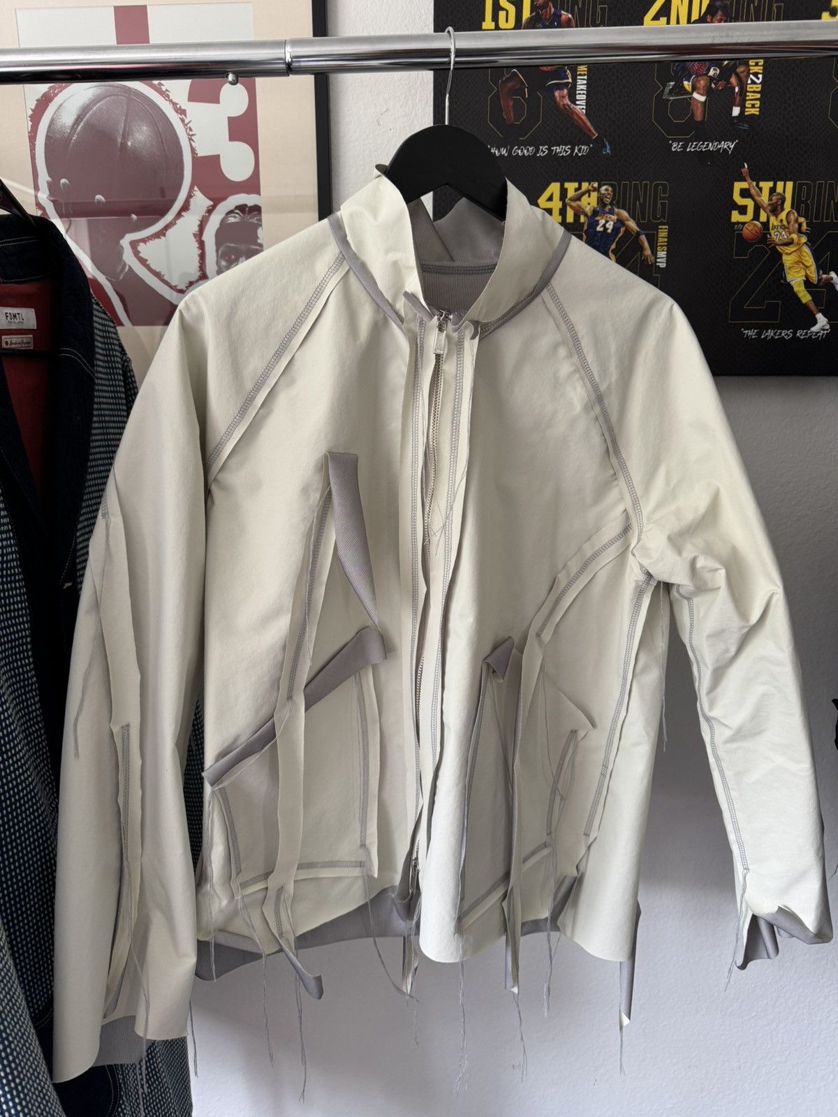 Sulvam SULVAM LOOSE THREAD CUTTING SHORT JACKET Size US L / EU 52-54 / 3 - 3 Thumbnail