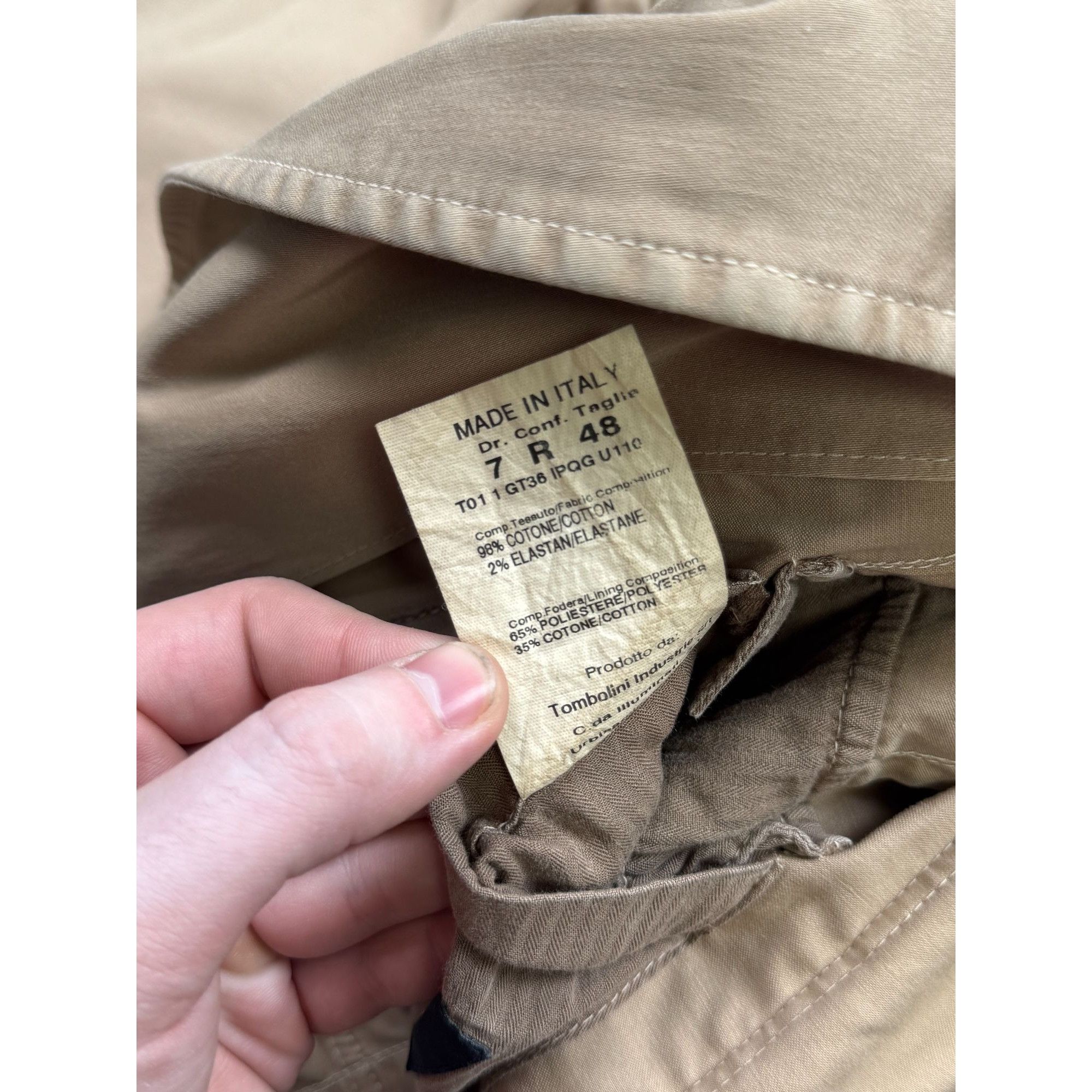 Tombolini Tombolini Cotton Twill 2 Button Blazer (Y1225) Size 40R - 13 Thumbnail