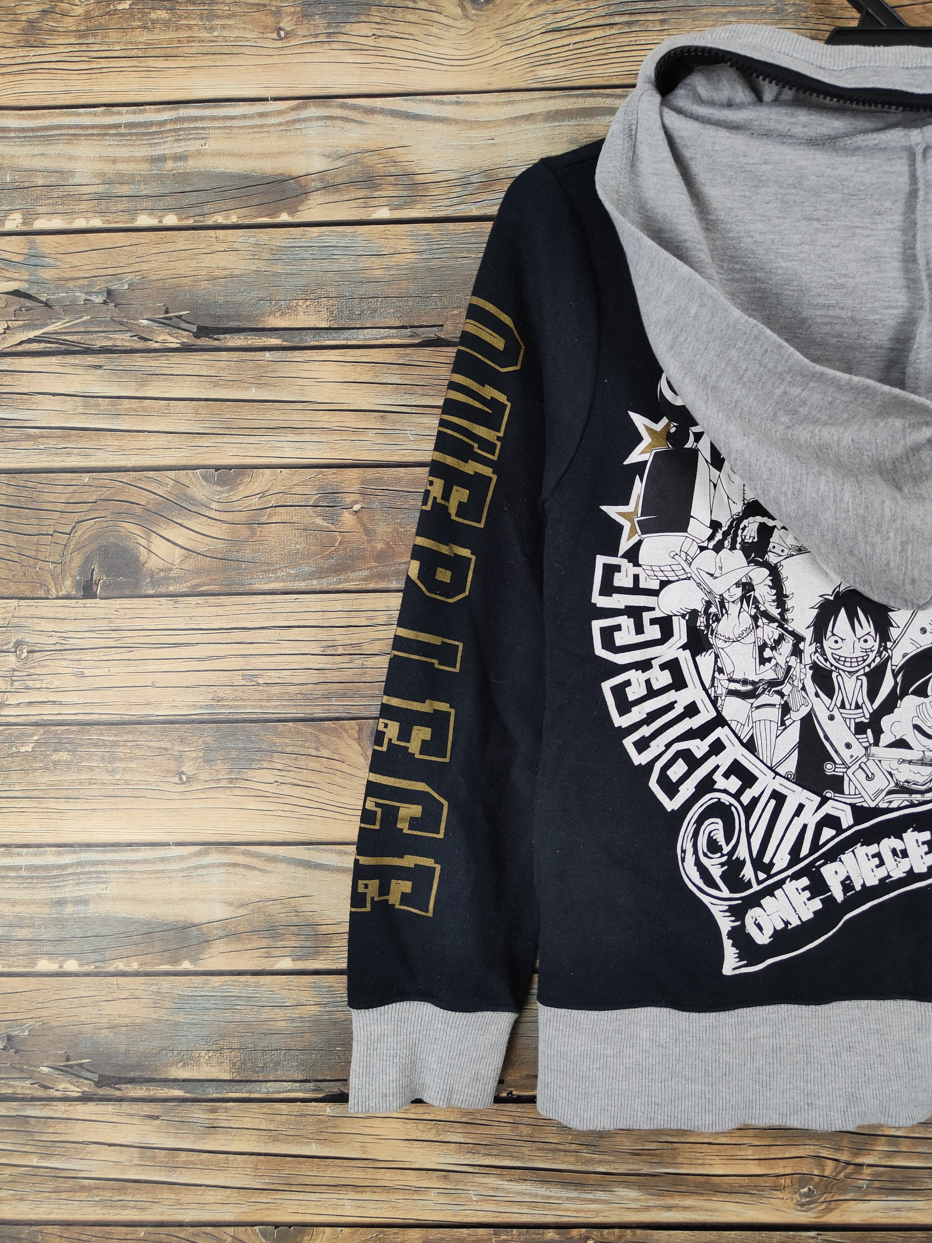 Anime One Piece Black Hoodie Sweaters #W1131 Size US XS / EU 42 / 0 - 2 Thumbnail