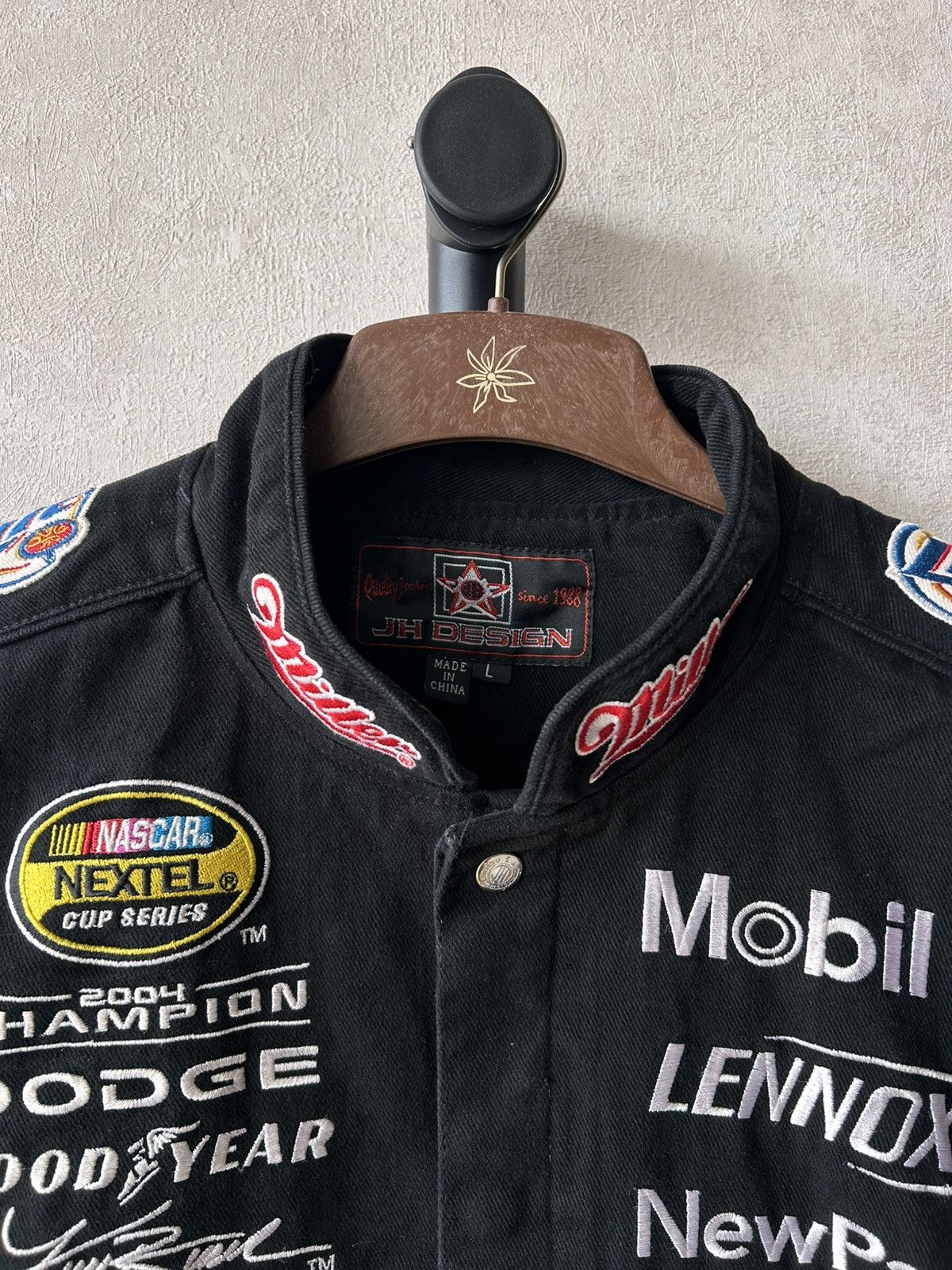 Jeff Hamilton Vintage Jeff Hamilton Miller Lite Promo Nascar Jacket Size US L / EU 52-54 / 3 - 10 Thumbnail
