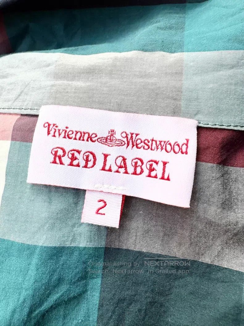 Vivienne Westwood Vivienne Westwood Antique Blue Plaid Bow Tie Short Sleeve Size M / US 6-8 / IT 42-44 - 7 Thumbnail