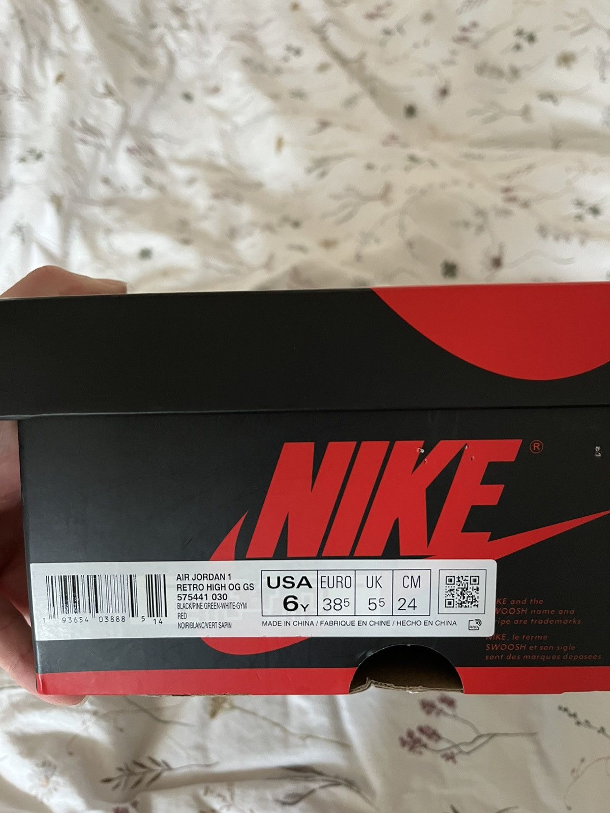 Nike Jordan 1 high pine green🌲 Size US 7.5 / IT 37.5 - 7 Thumbnail