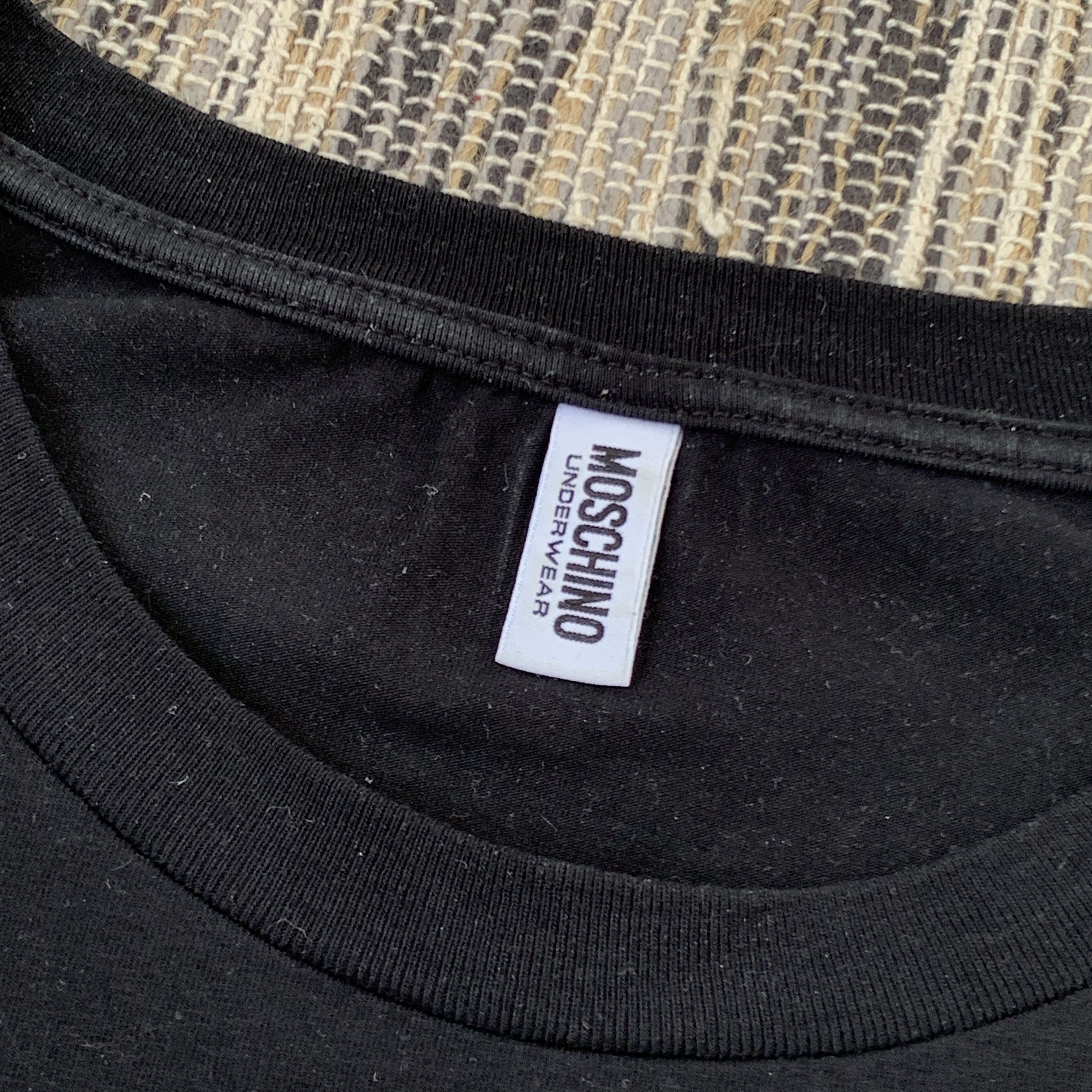 Moschino Moschino UnderBear Black Graphic Tee Shirt Size US L / EU 52-54 / 3 - 4 Thumbnail