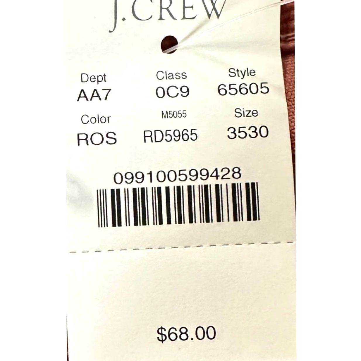 Vintage J Crew Corduroy Pants Mens 35X30 Wash Red Boot Cut Leg Pocket Casual Outdoor NEW Size US 35 - 2 Thumbnail
