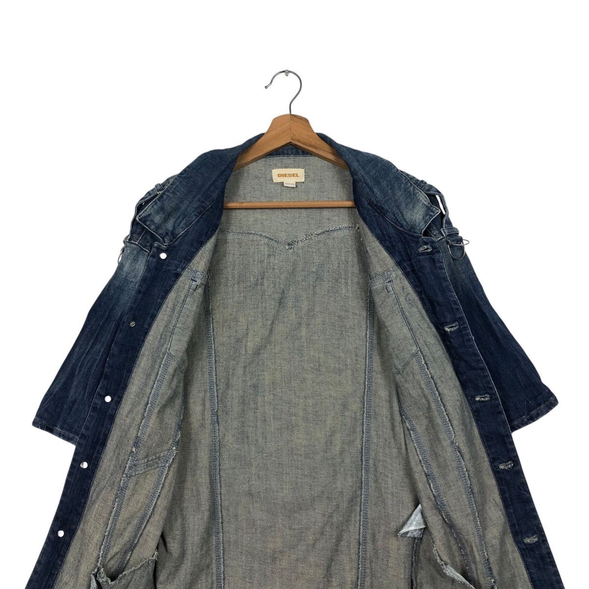Diesel Diesel Long Sleeve Denim Coat (Short Sleeve) Vintage Wash XS Size US XS / EU 42 / 0 - 17 Thumbnail