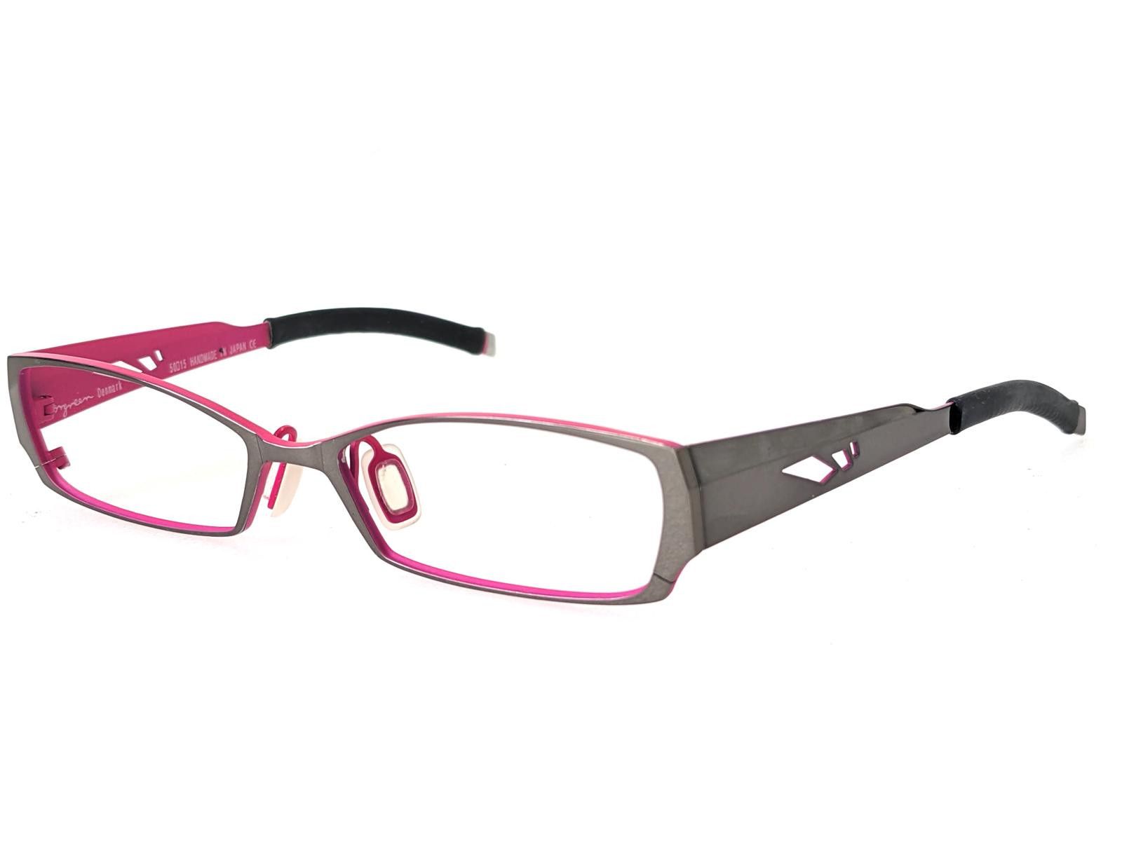 Other Orgreen Japan Hellcat Women Eyeglasses Pink Rectangular Size ONE SIZE - 3 Thumbnail