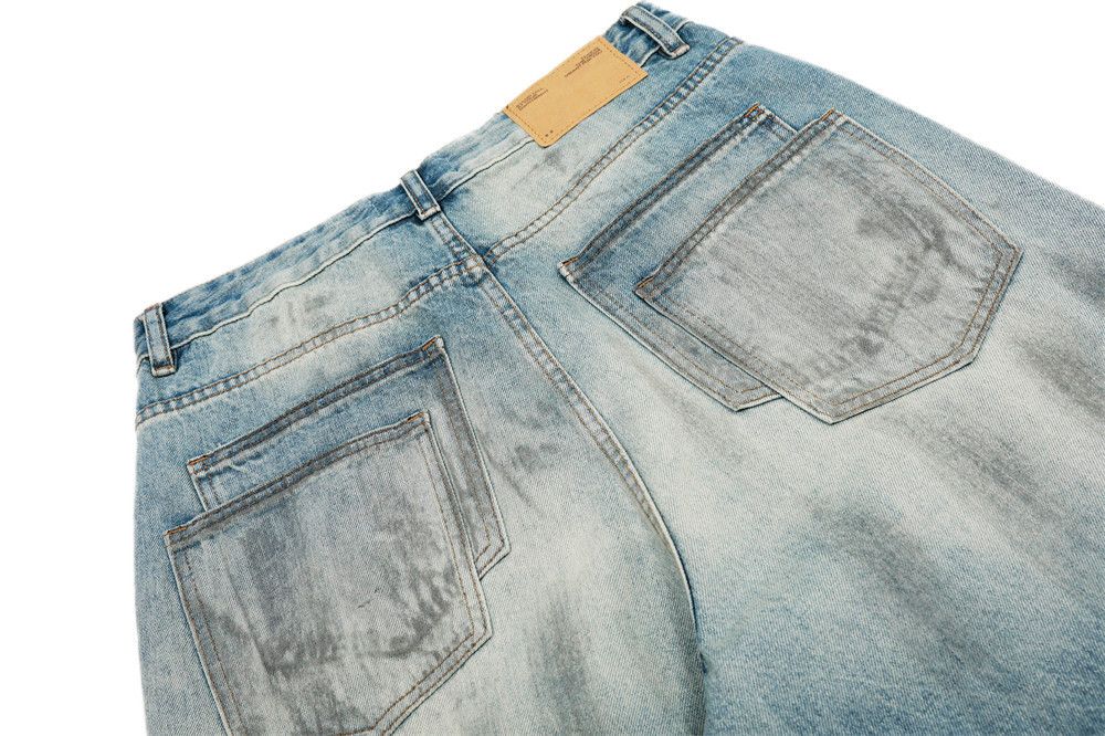 Japanese Brand × Jean Trendy punk distressed contrasting washed ripped jeans Size US 32 / EU 48 - 5 Thumbnail