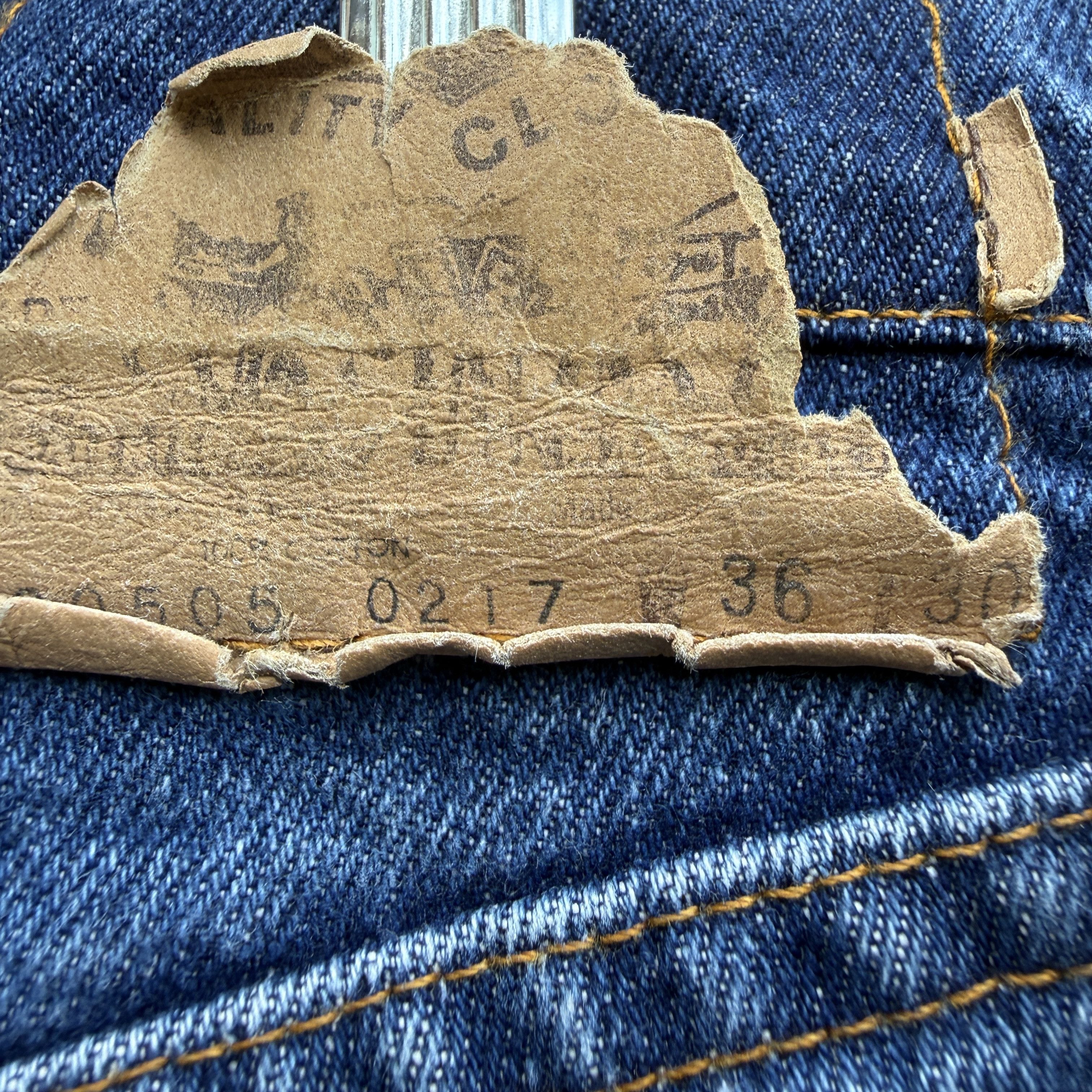 Levi's Vintage 70s Levis 505 Blue Zipper fly Denim Made USA Size US 34 / EU 50 - 3 Thumbnail