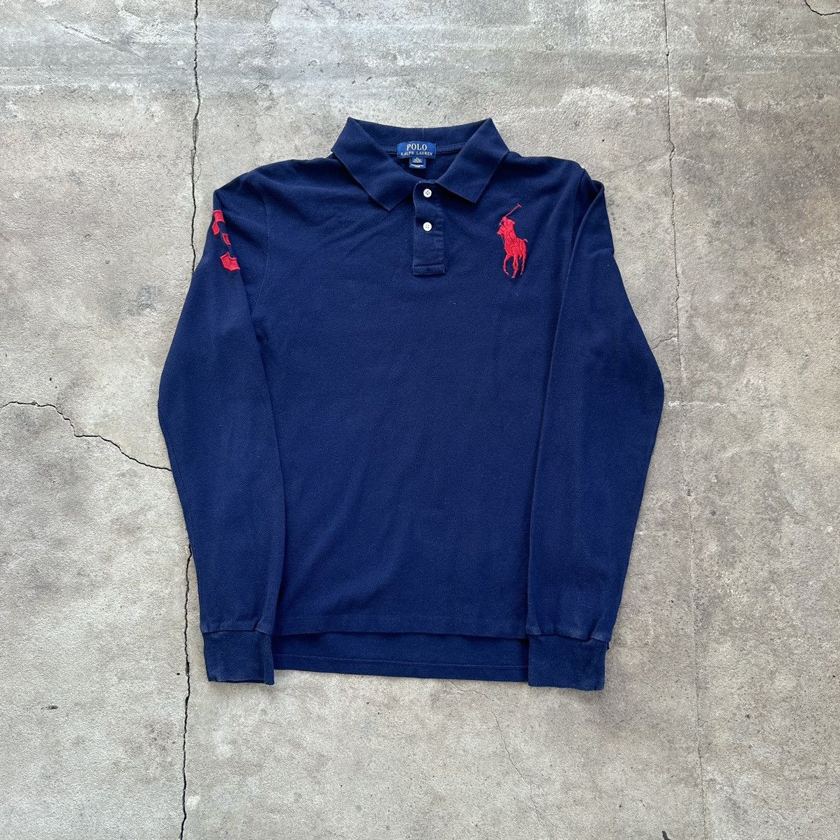 Polo Ralph Lauren Vintage Polo Ralph Lauren Rugby Long Sleeve Y2K Hype Size US S / EU 44-46 / 1 - 2 Thumbnail