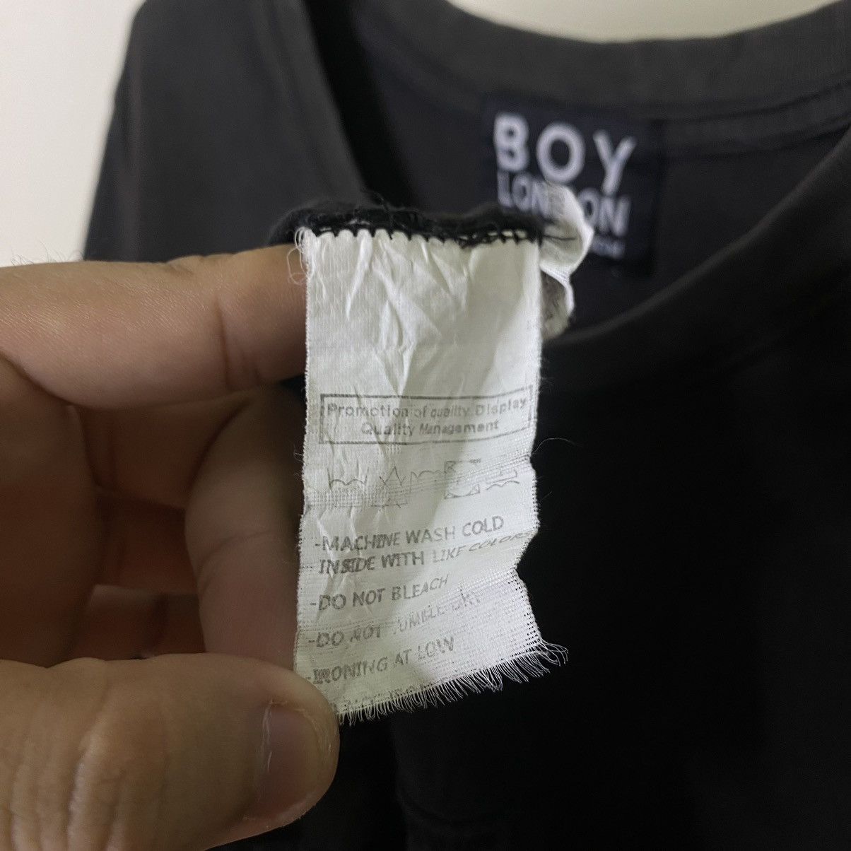 Boy London Vintage 1990s Boy London Big Cross Chrome Hearts Style Tee Size US L / EU 52-54 / 3 - 7 Thumbnail