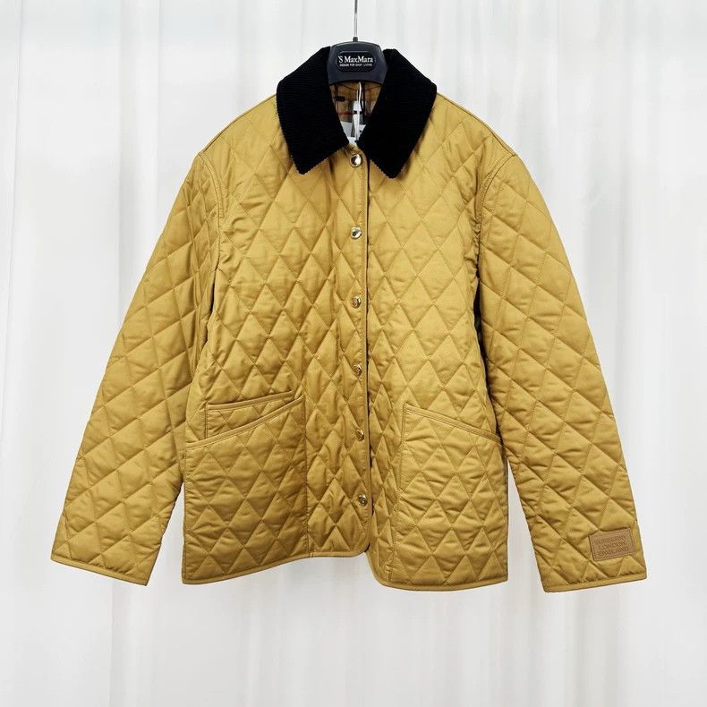 Burberry Burberry Quilted Gold Button Coat-yf Size US M / EU 48-50 / 2 - 1 Thumbnail