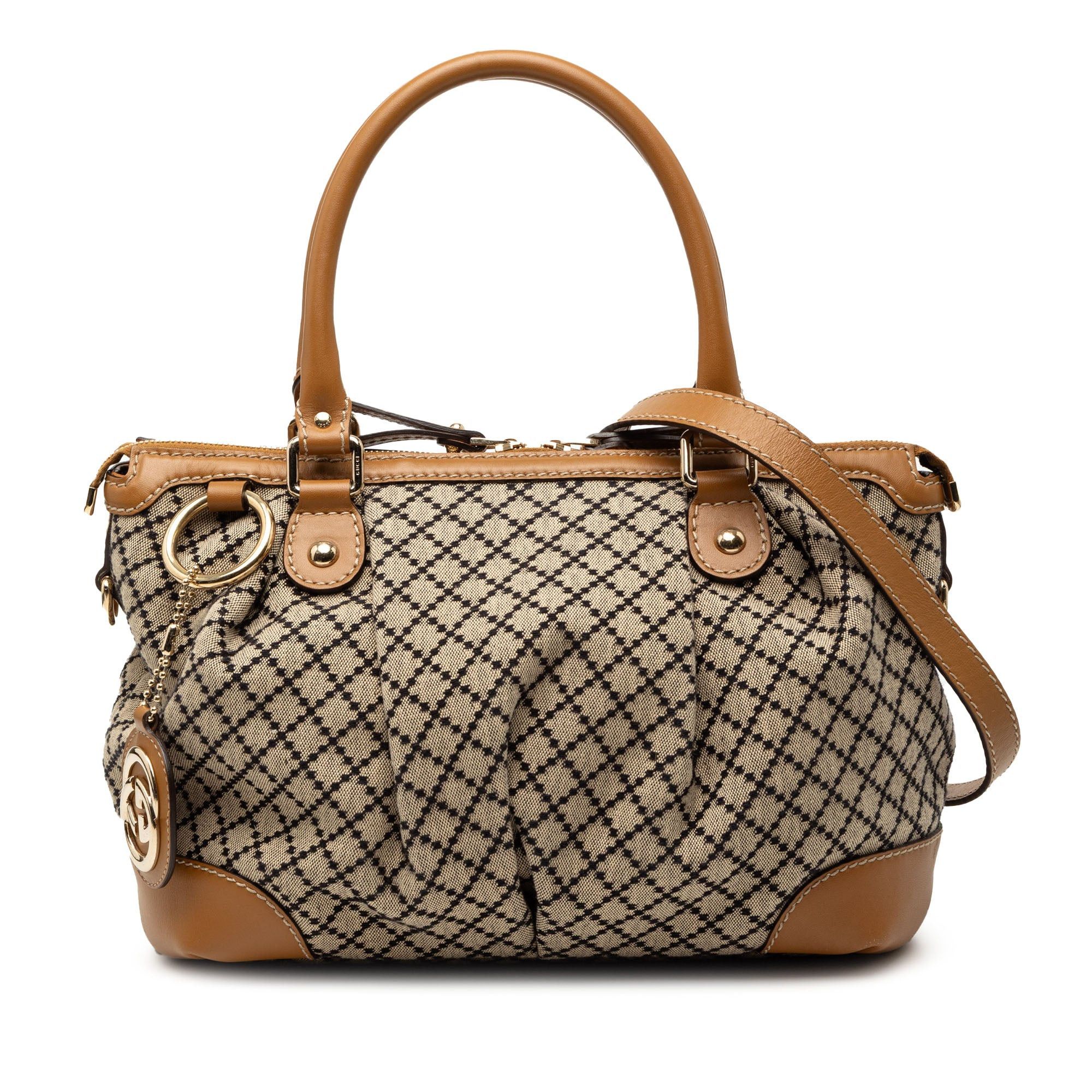 Gucci Diamante Canvas Sukey Satchel Size ONE SIZE - 1 Thumbnail