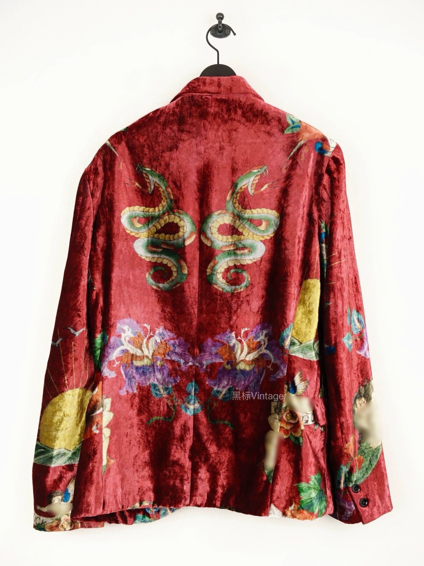 Yohji Yamamoto Yohji Yamamoto 03AW Archive Yuzen Dyed Velvet Jacket Size US L / EU 52-54 / 3 - 4 Thumbnail