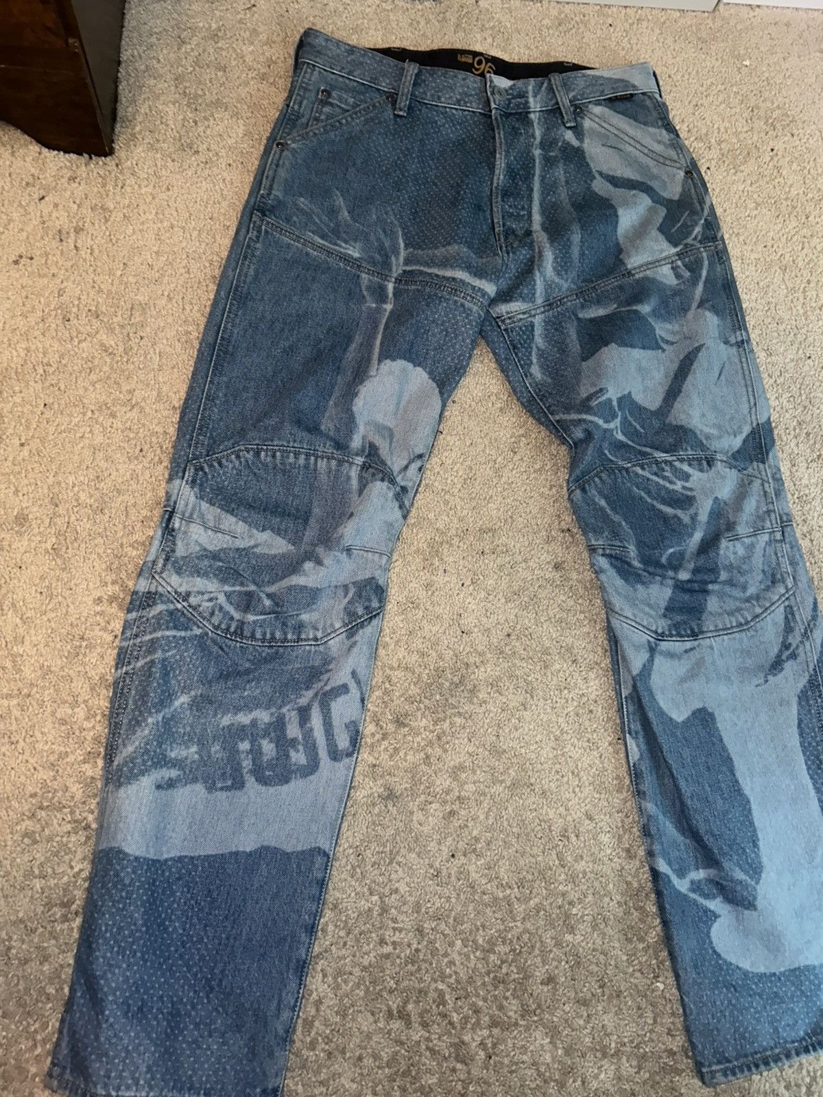 G-Star G-STAR Elwood Laser G-spin Jeans Size US 30 / EU 46 - 3 Thumbnail