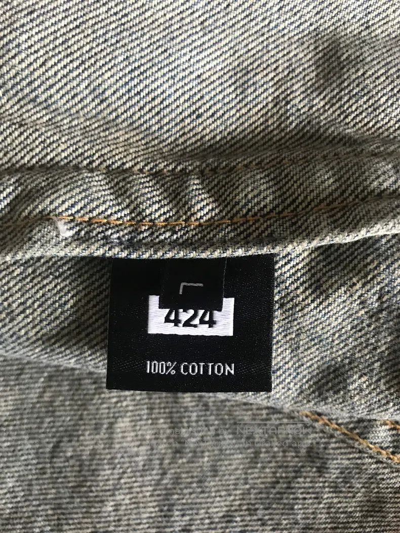 424 424 Cashew Flower Collar Denim Jacket Size US L / EU 52-54 / 3 - 4 Thumbnail