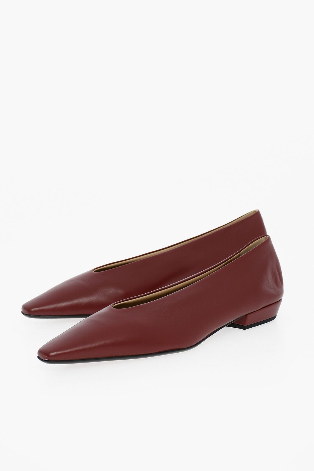 image of Bottega Veneta O1Dk11S0124 Flats In Burgundy, Women's